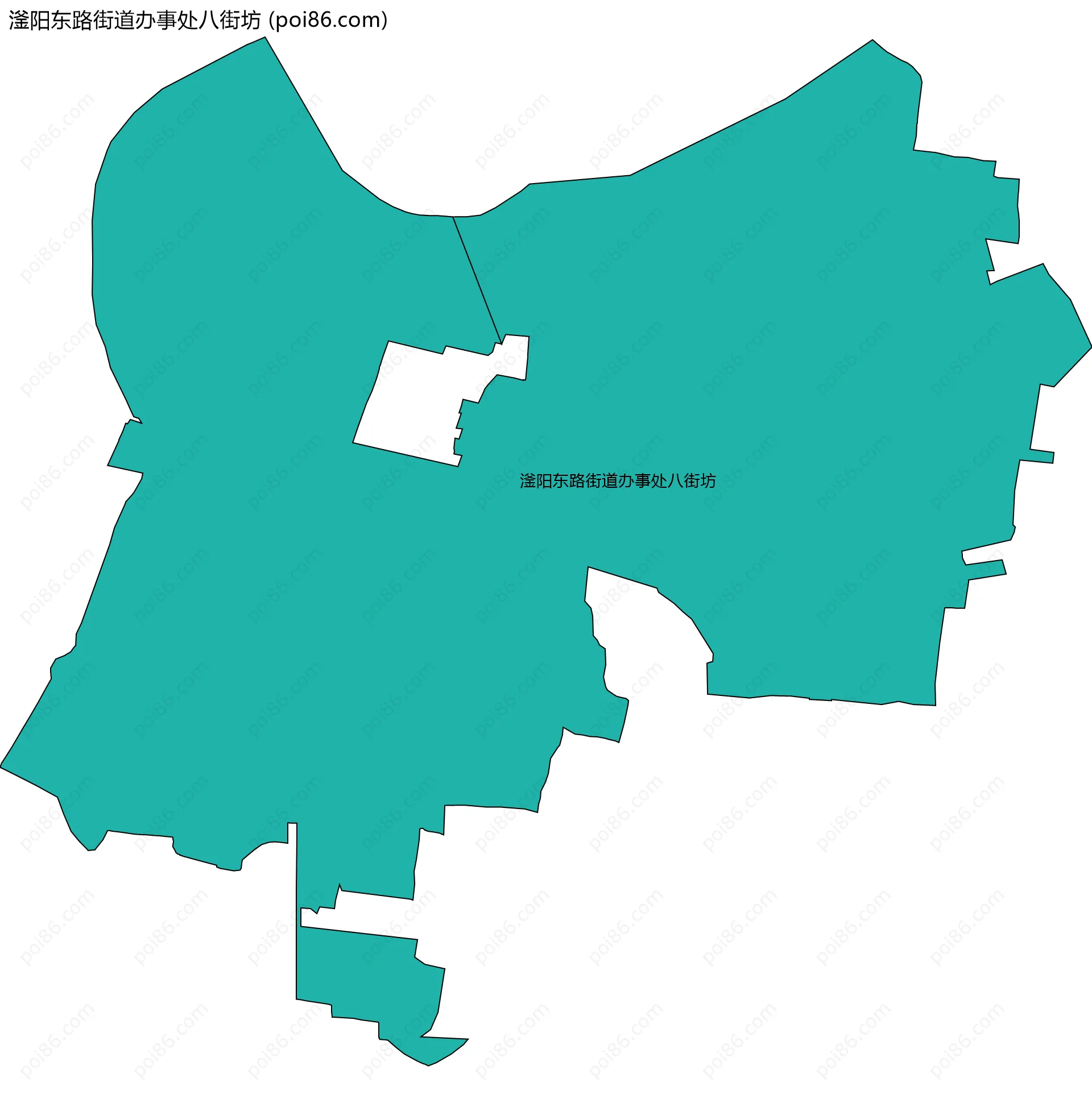 滏阳东路街道办事处八街坊边界地图