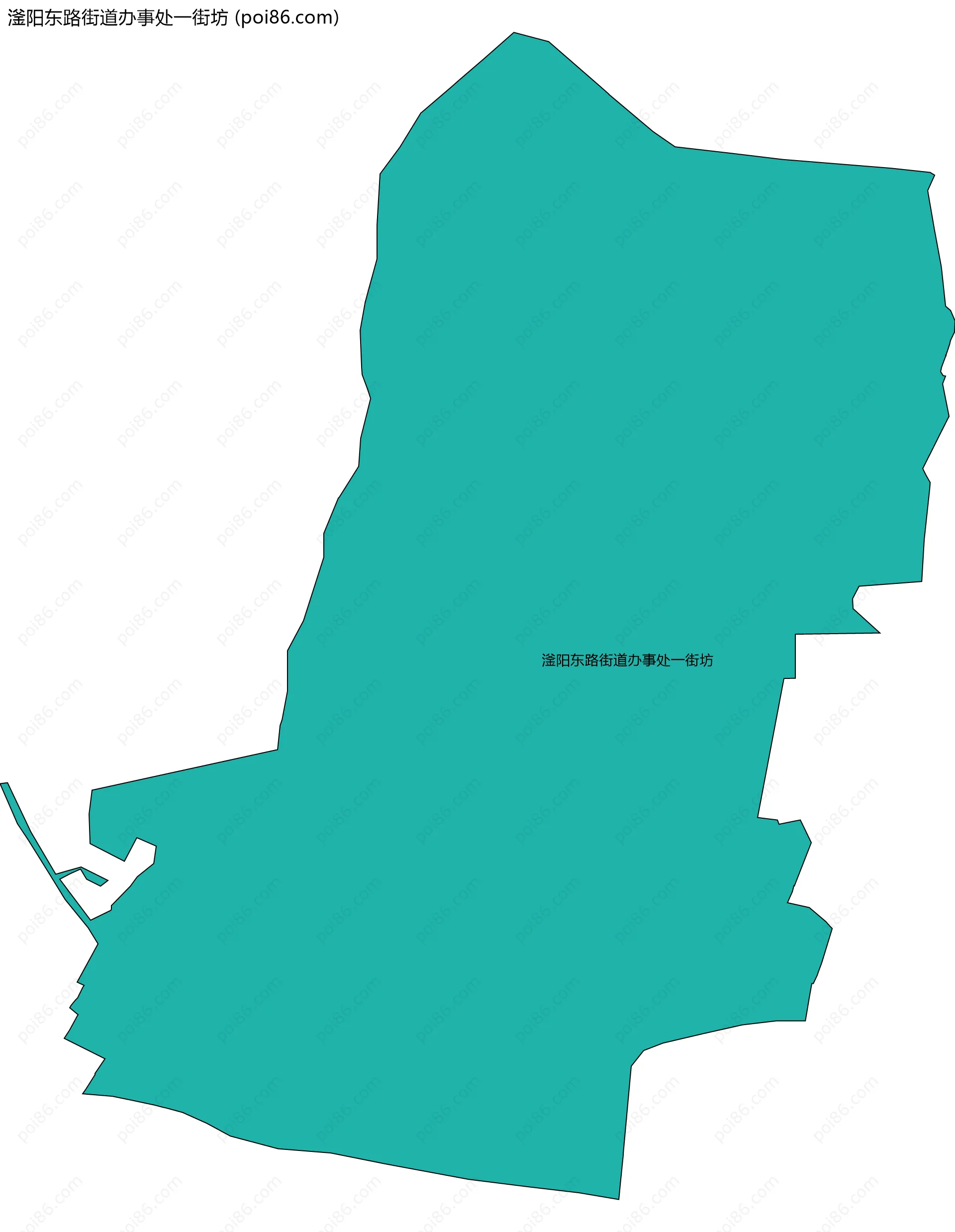 滏阳东路街道办事处一街坊边界地图