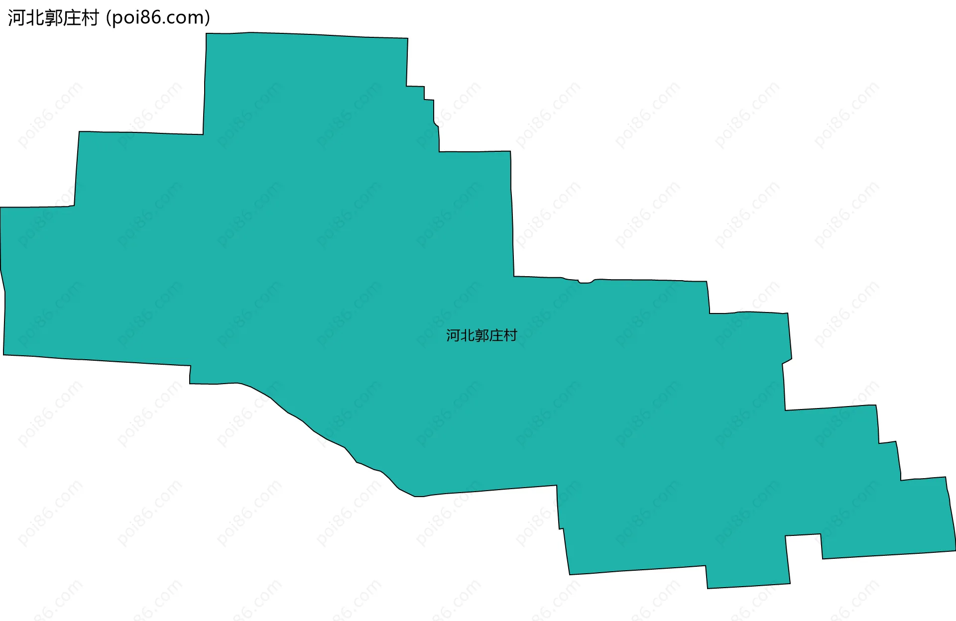 河北郭庄村边界地图