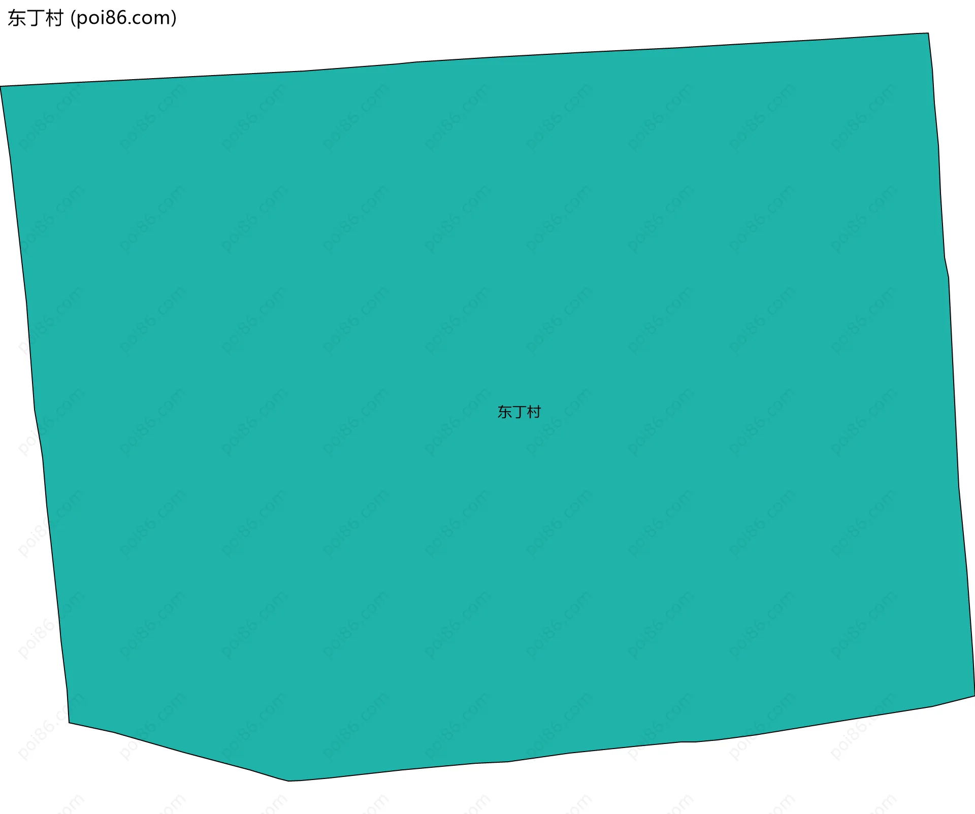 东丁村边界地图