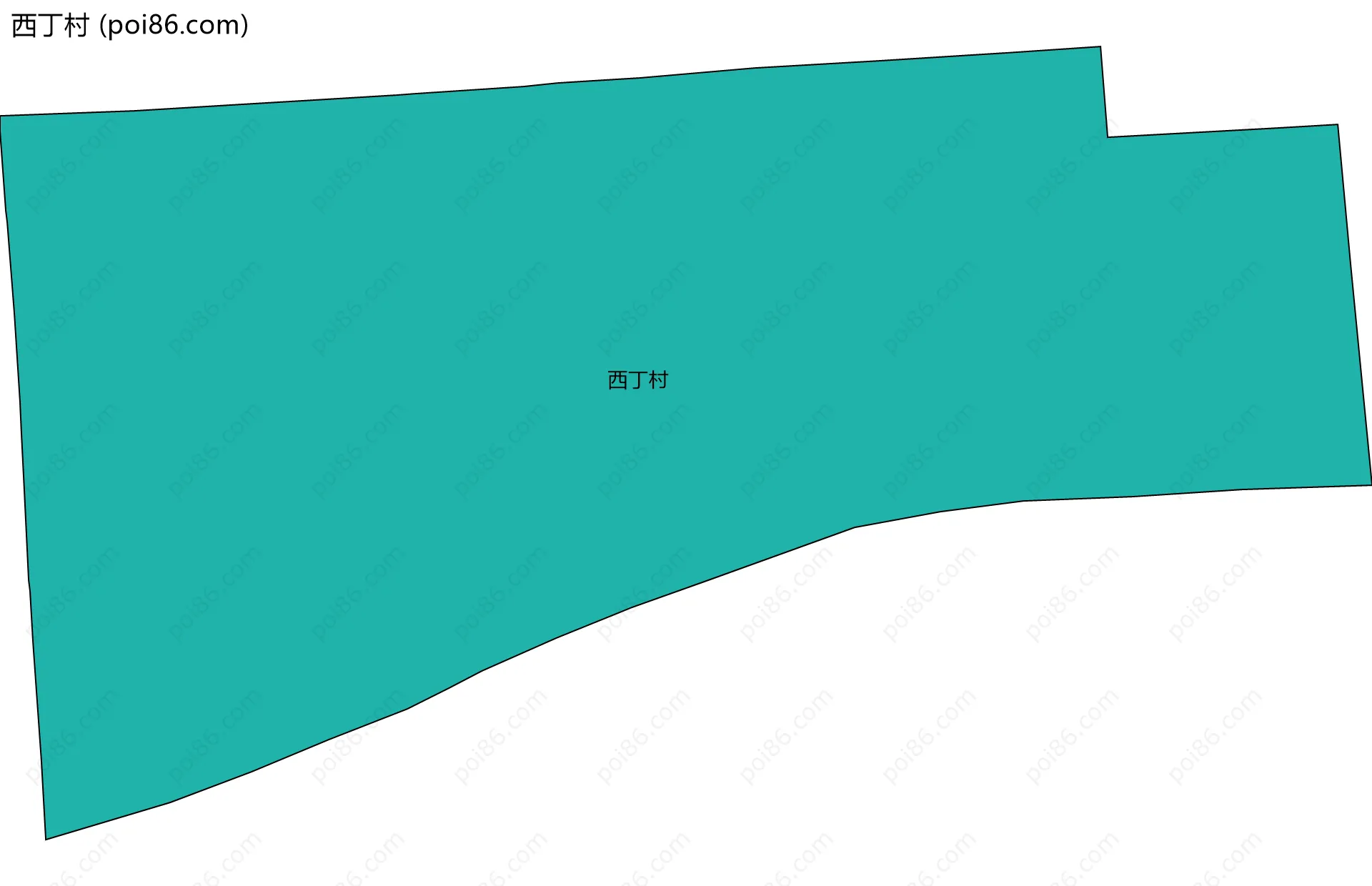 西丁村边界地图