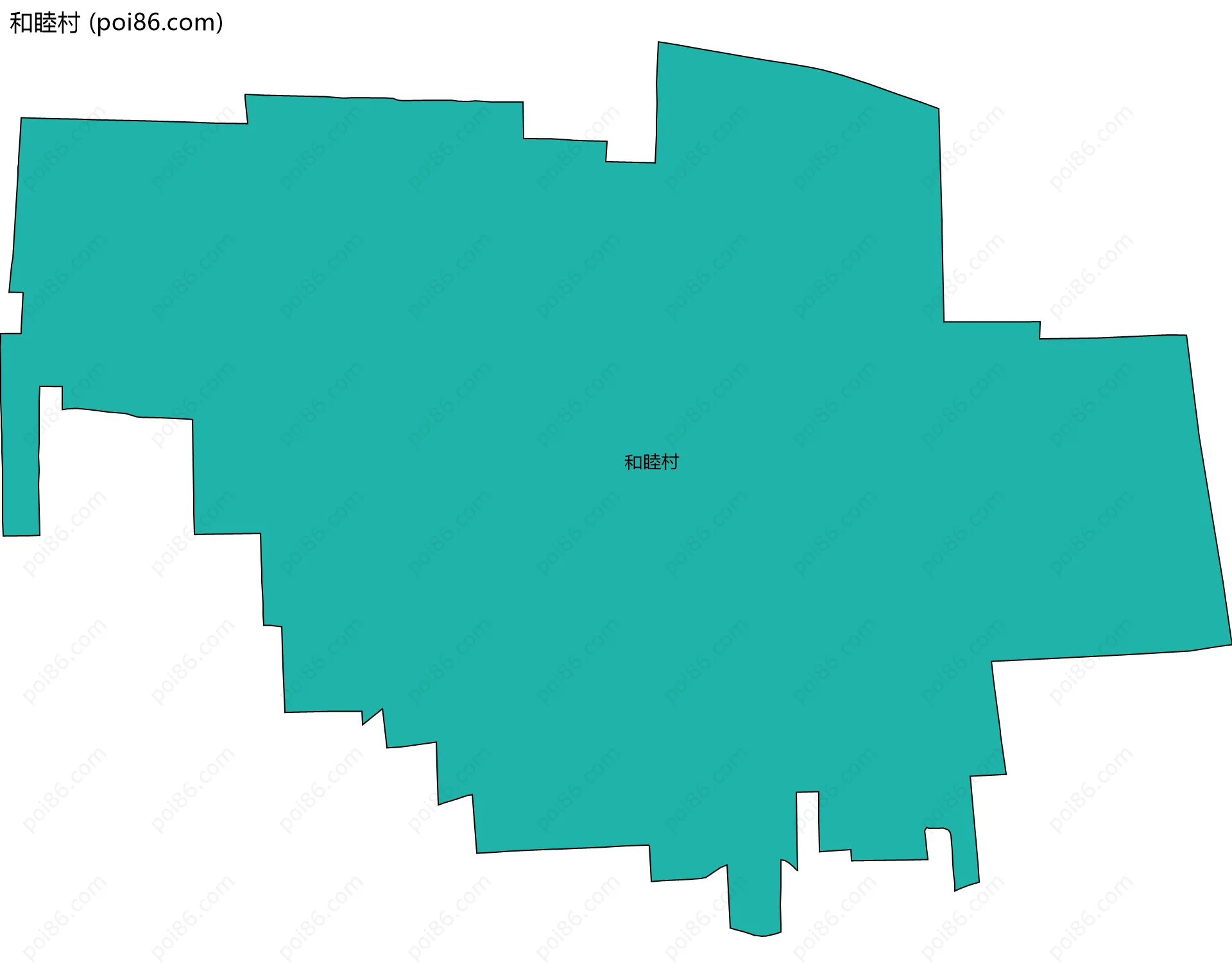 和睦村边界地图