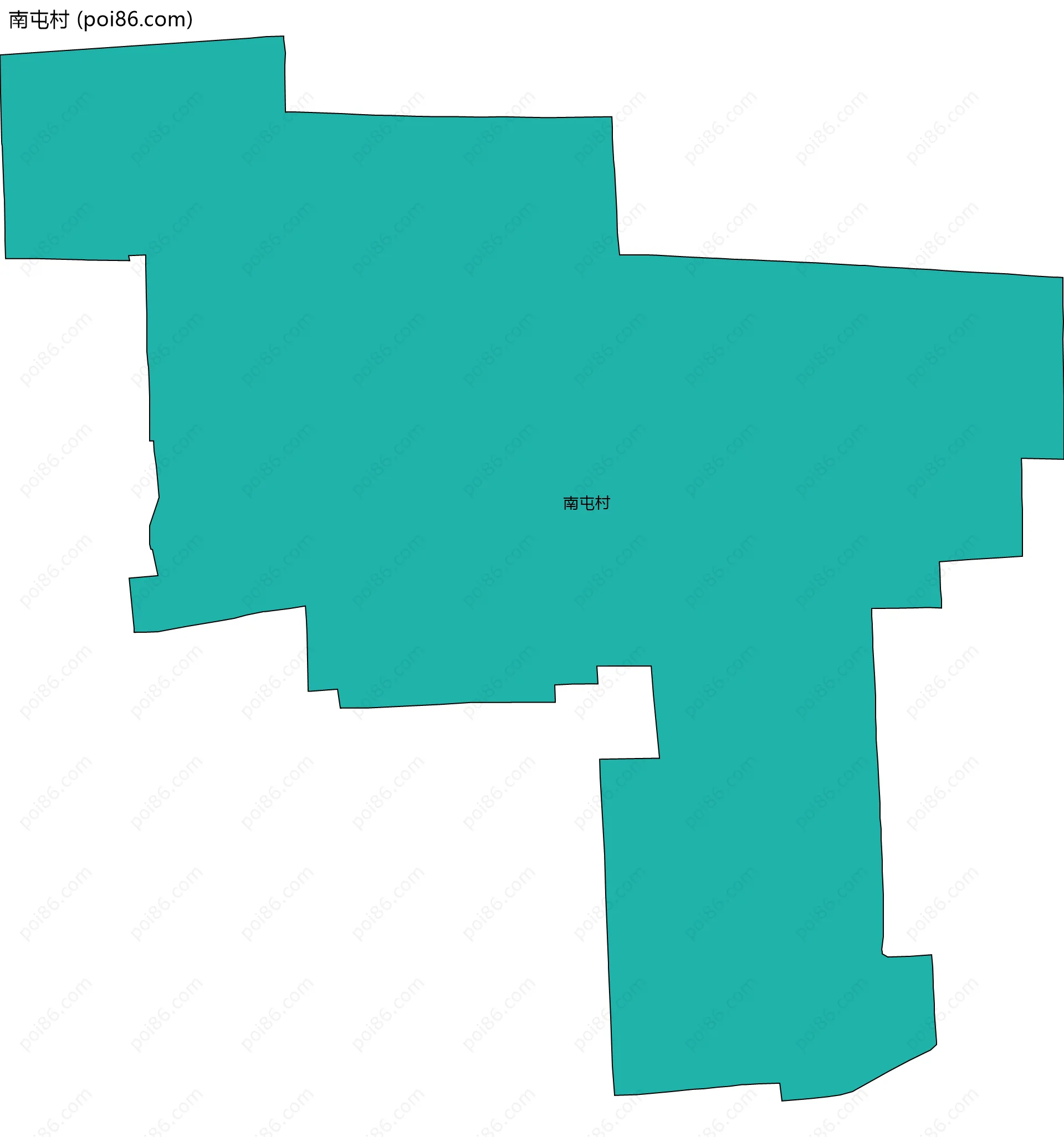 南屯村边界地图