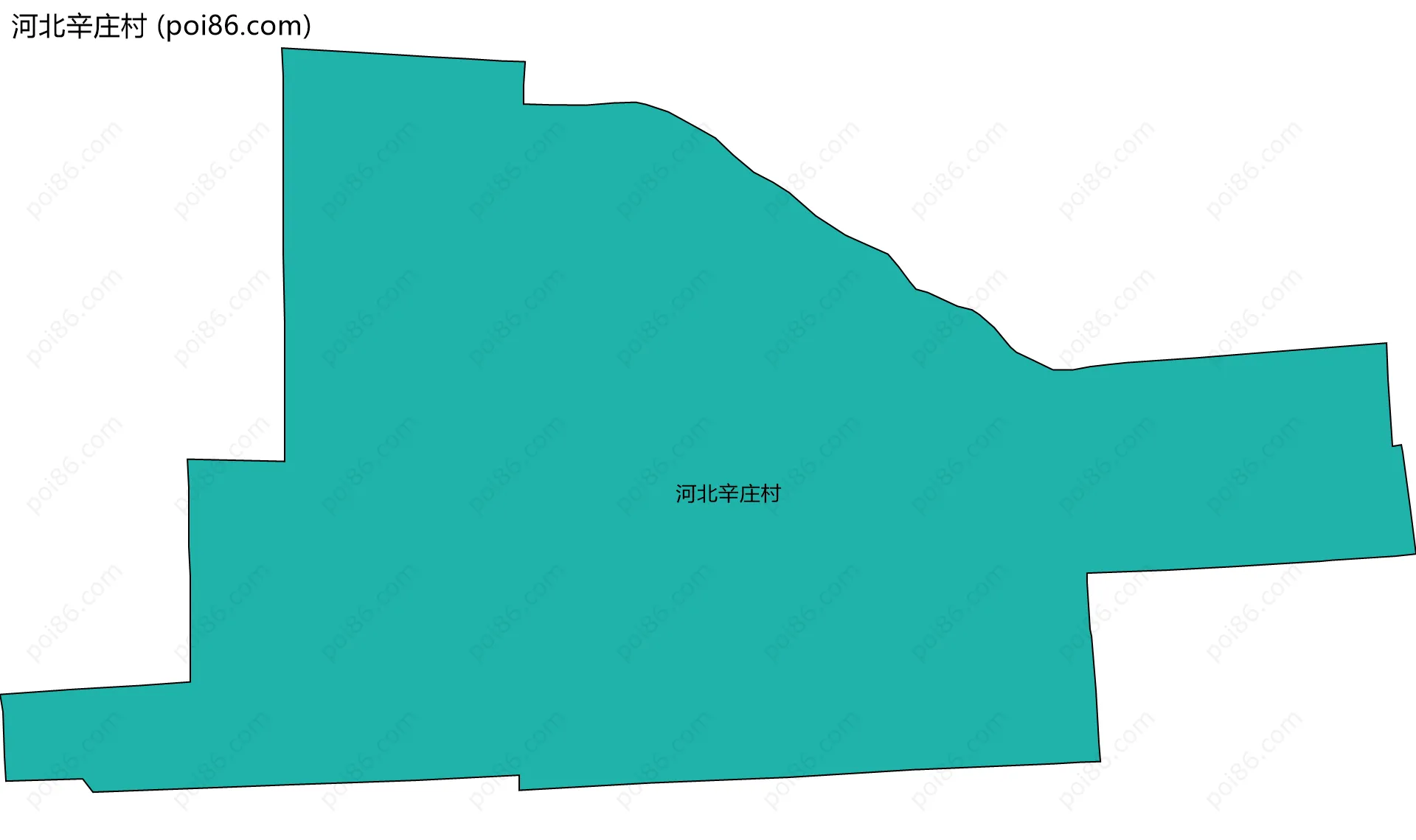 河北辛庄村边界地图