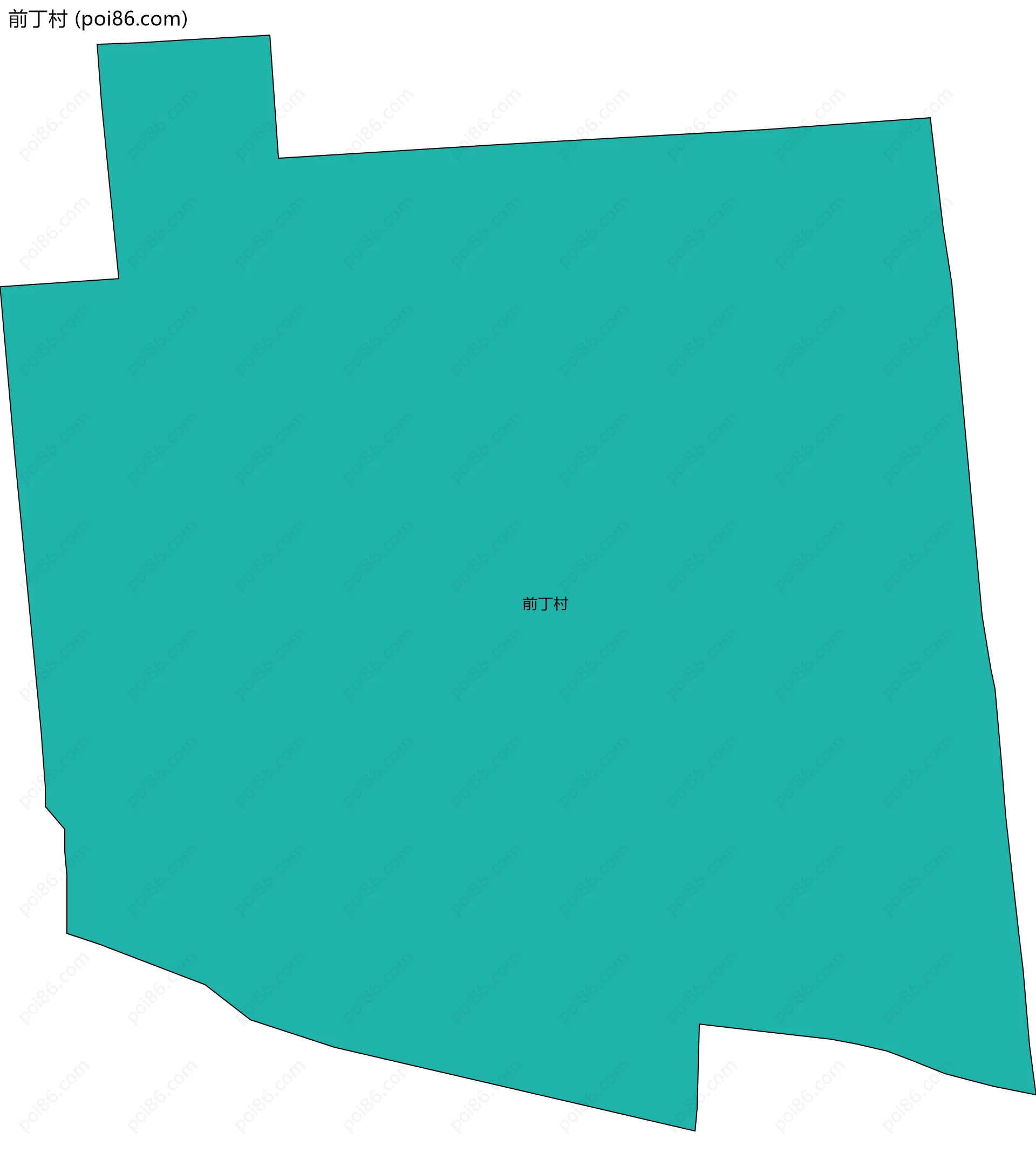 前丁村边界地图