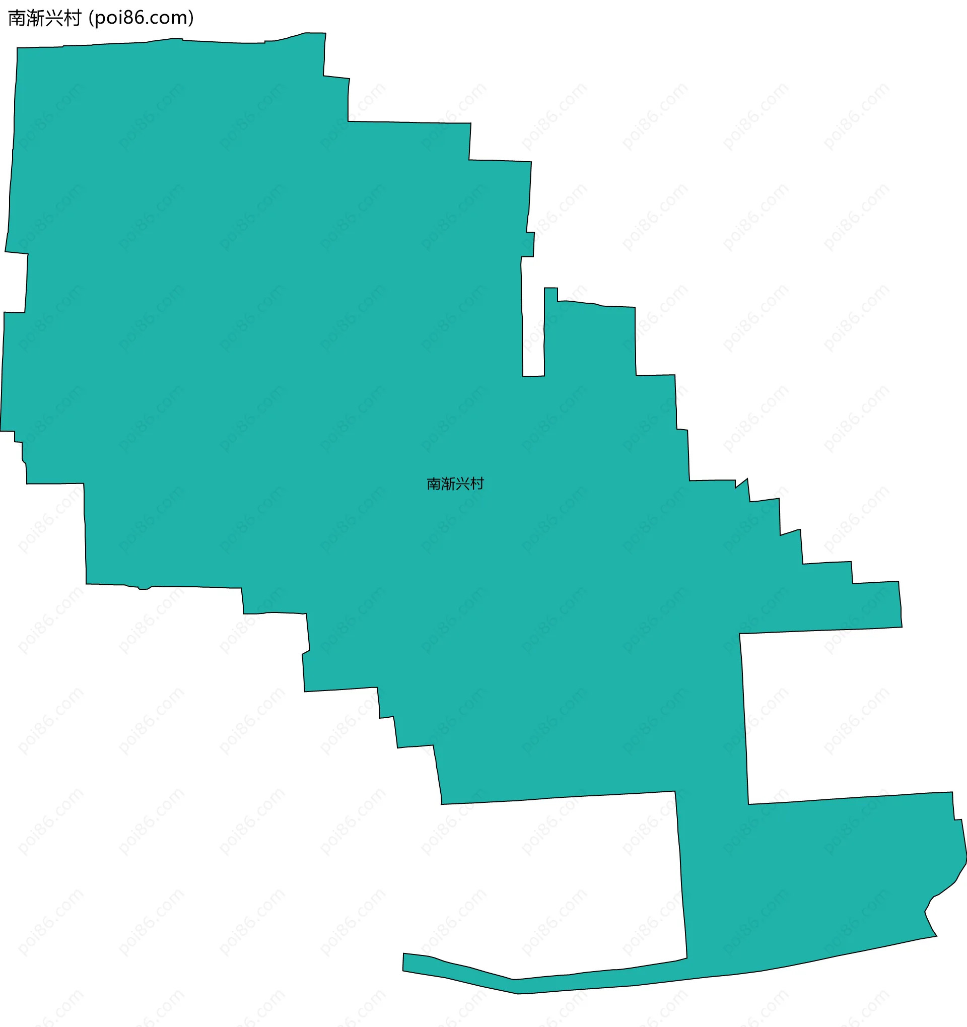 南渐兴村边界地图