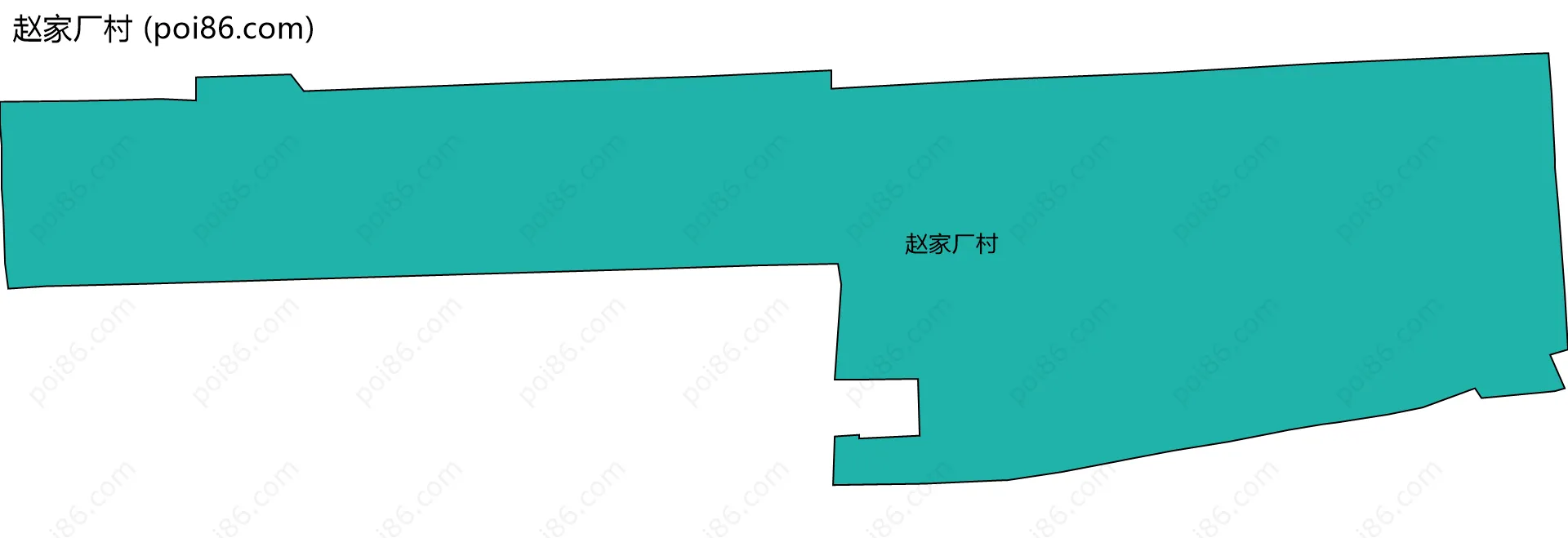赵家厂村边界地图