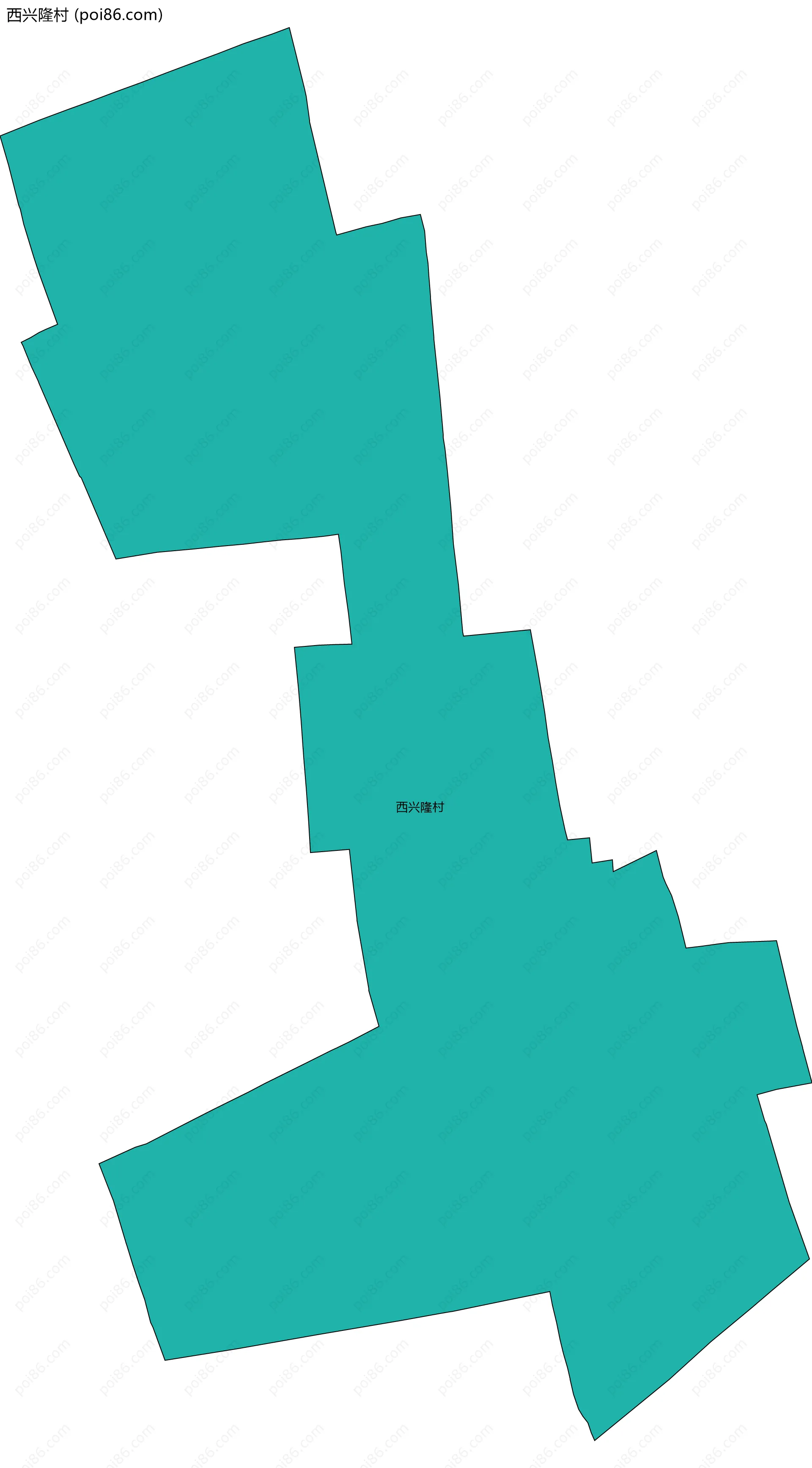 西兴隆村边界地图