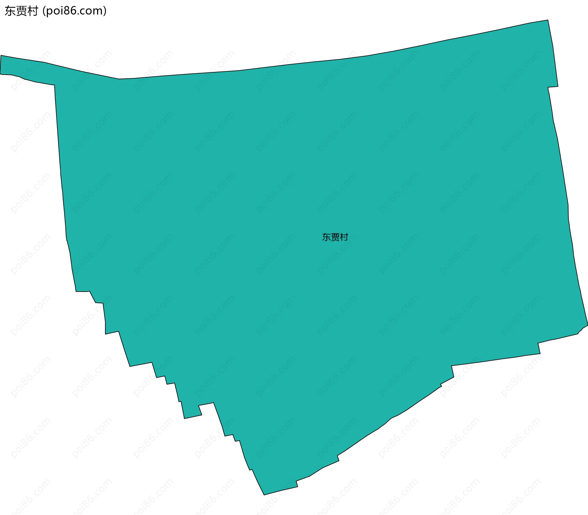 东贾村边界地图
