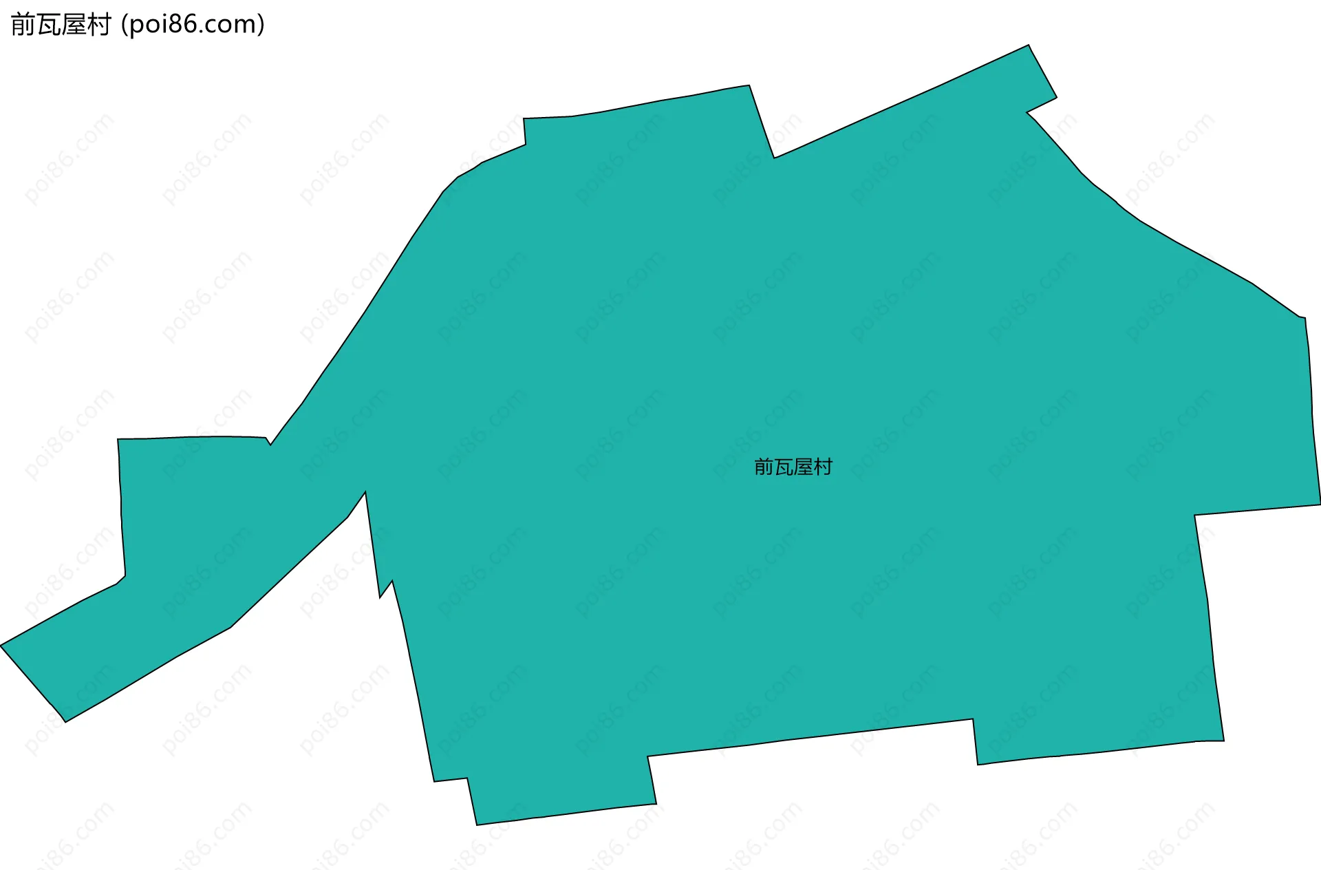 前瓦屋村边界地图