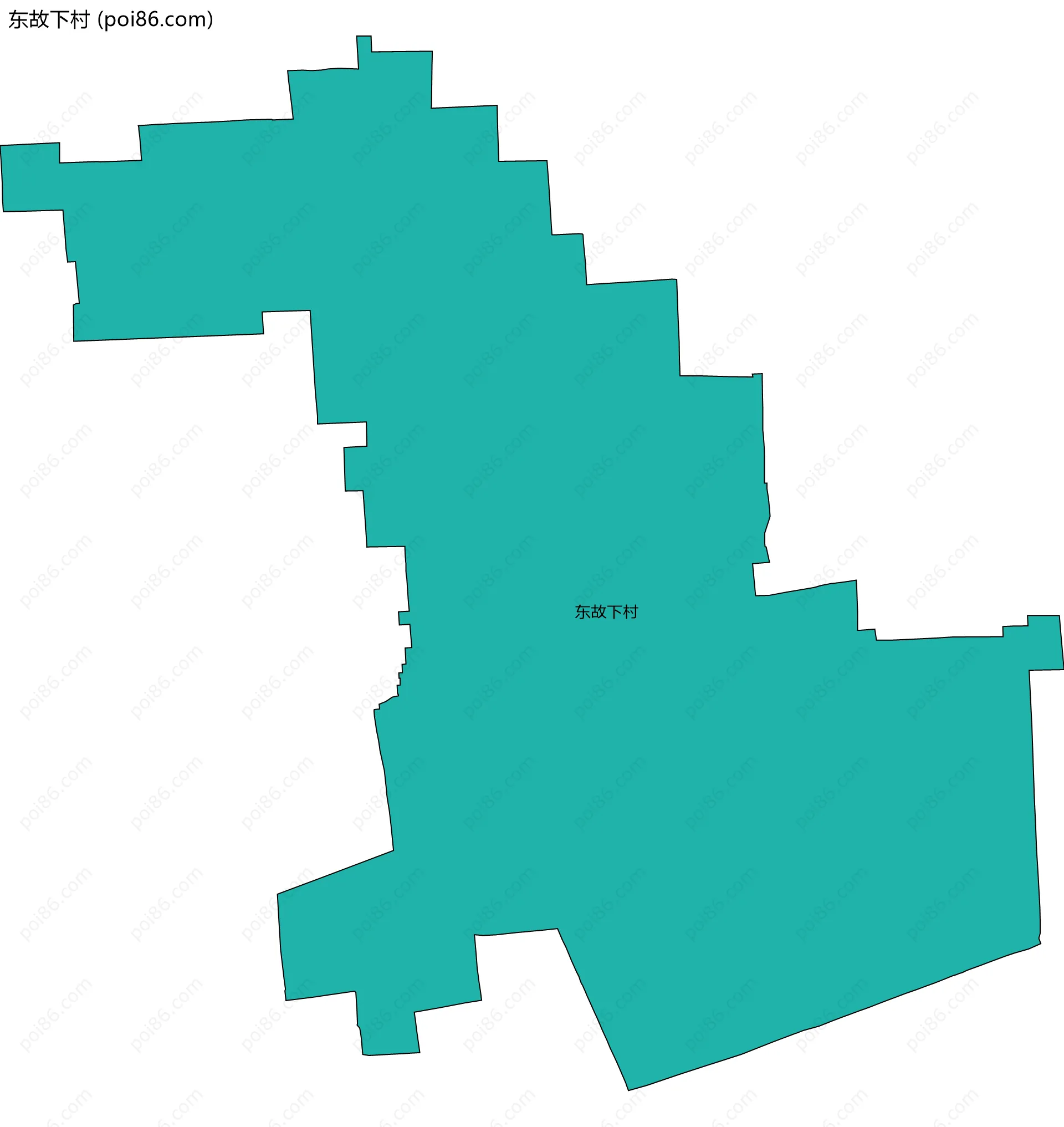 东故下村边界地图