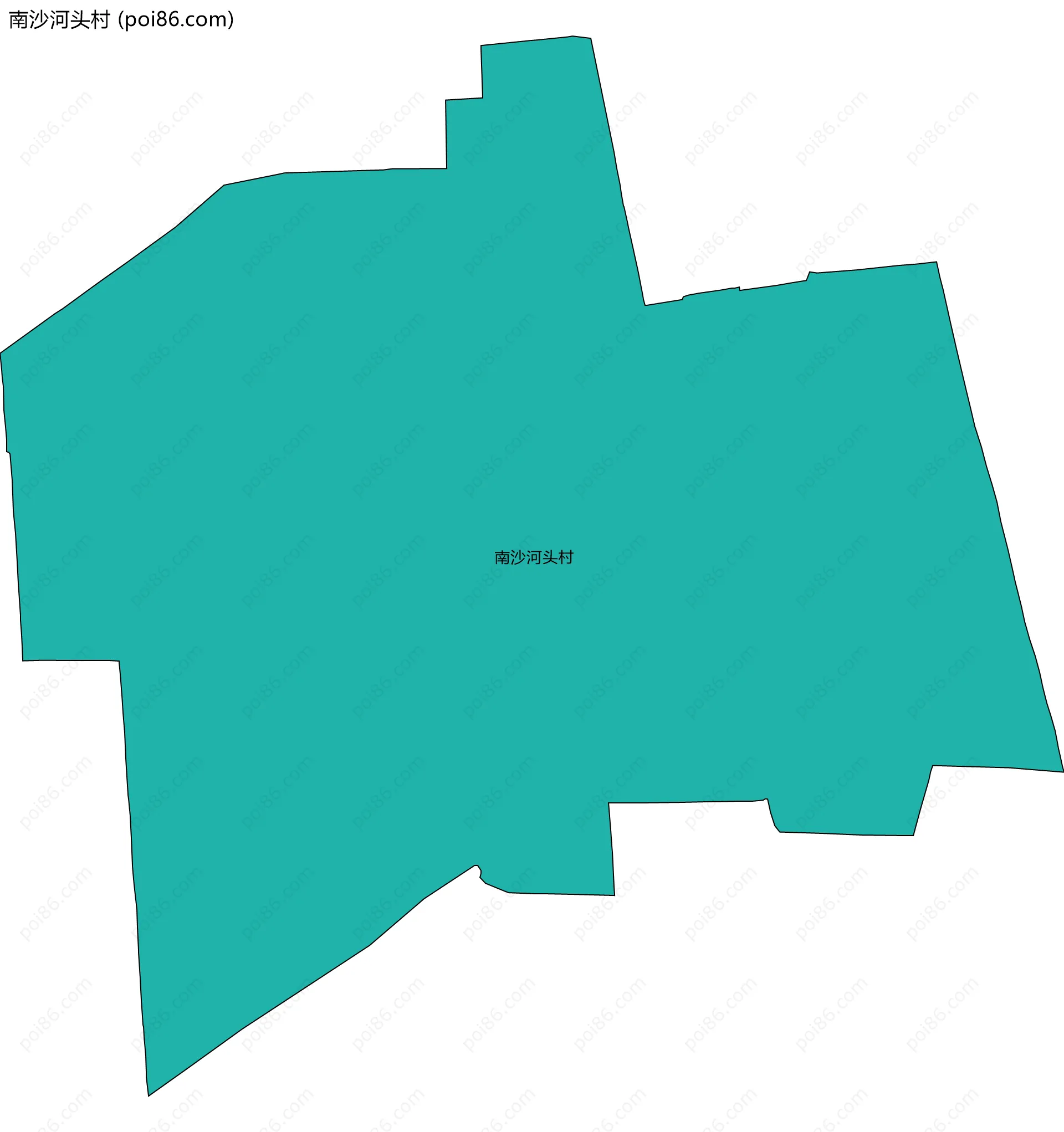 南沙河头村边界地图