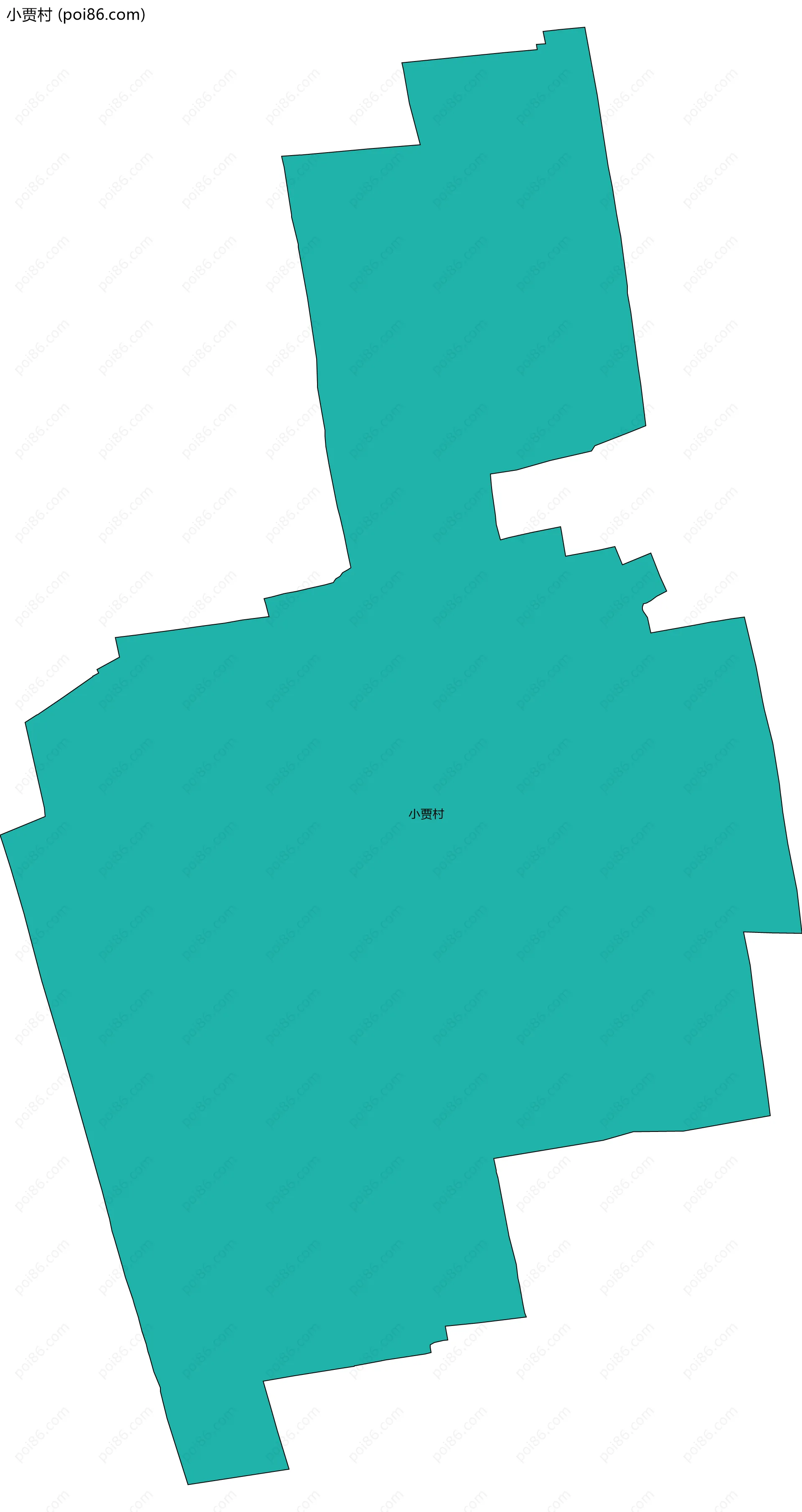 小贾村边界地图