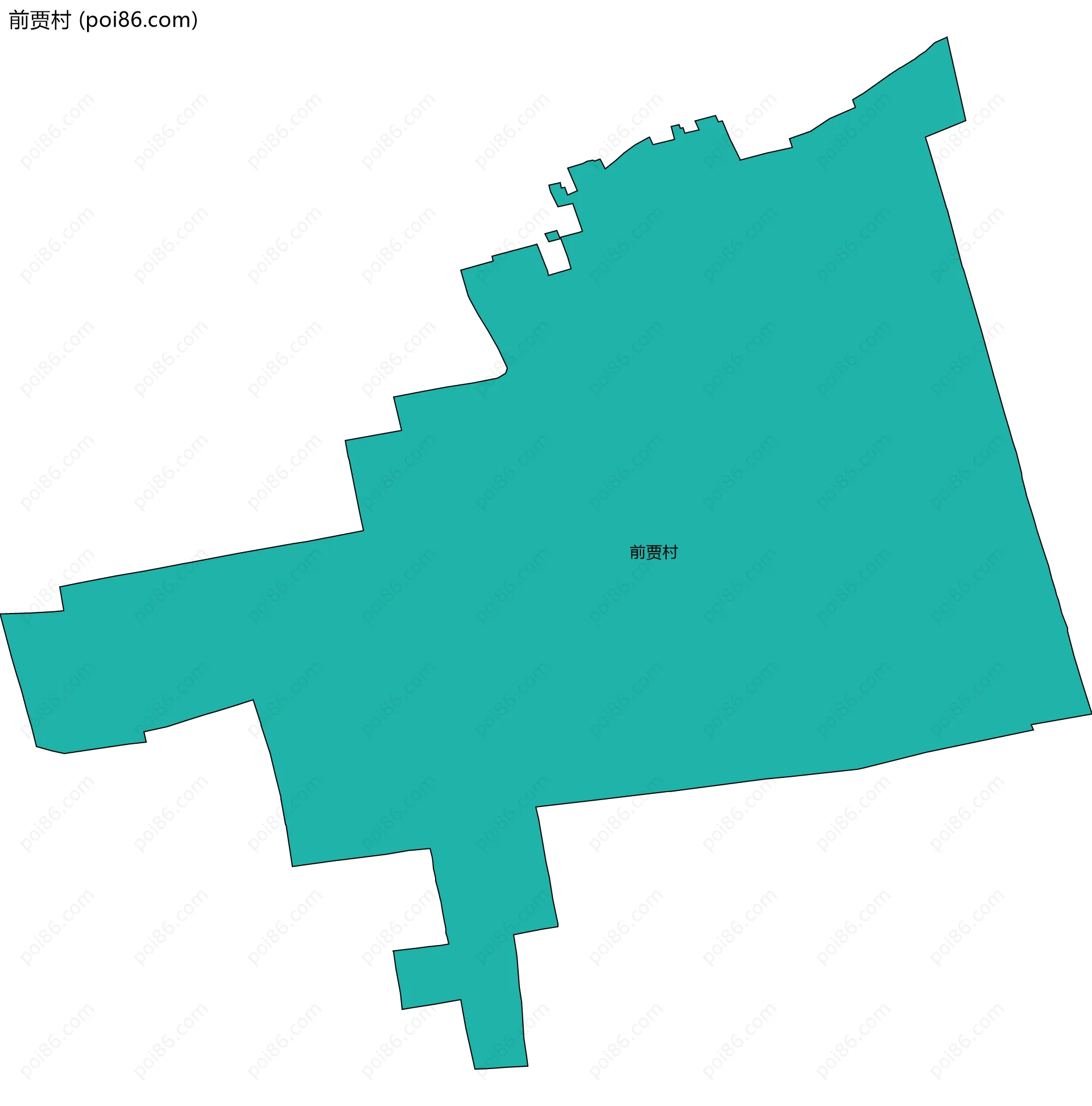 前贾村边界地图