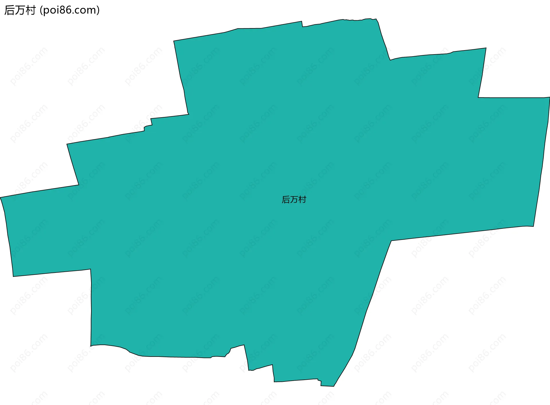 后万村边界地图
