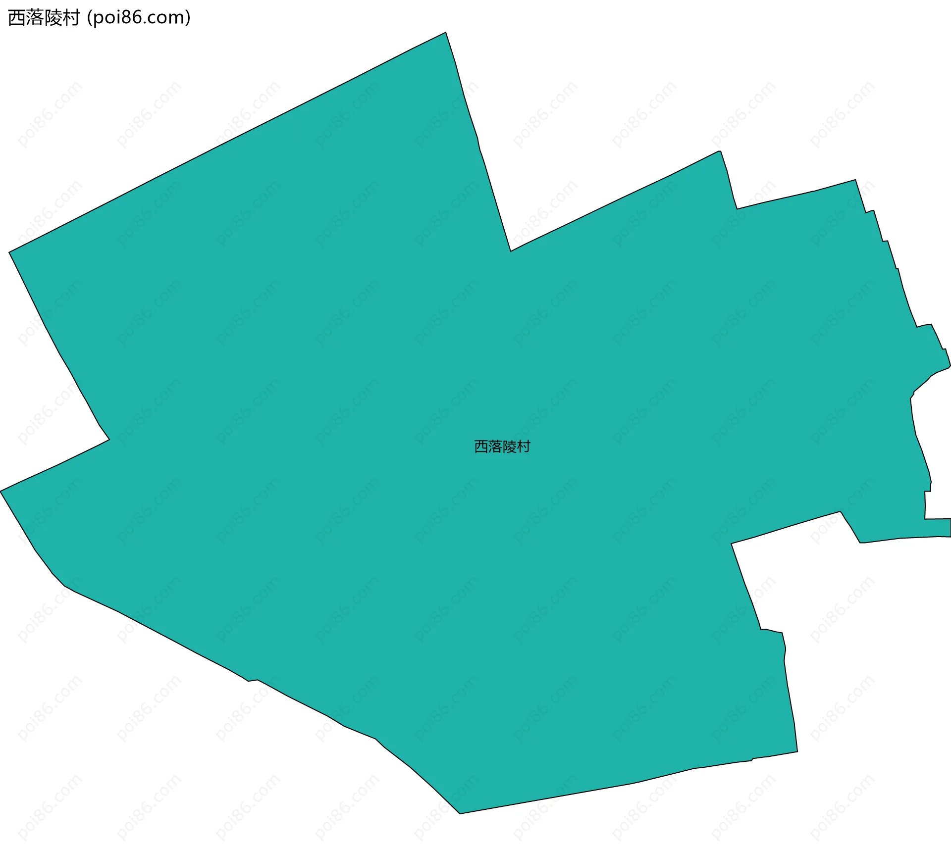 西落陵村边界地图