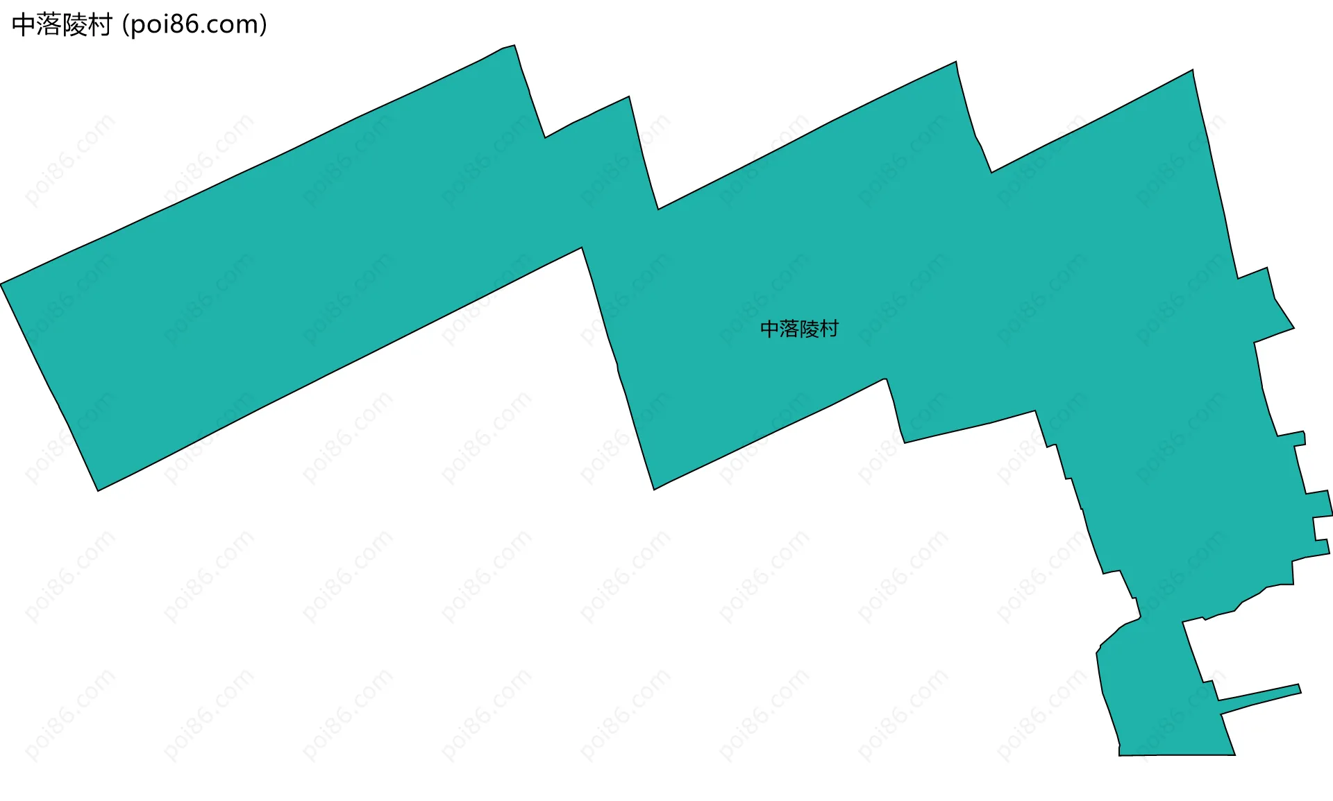 中落陵村边界地图