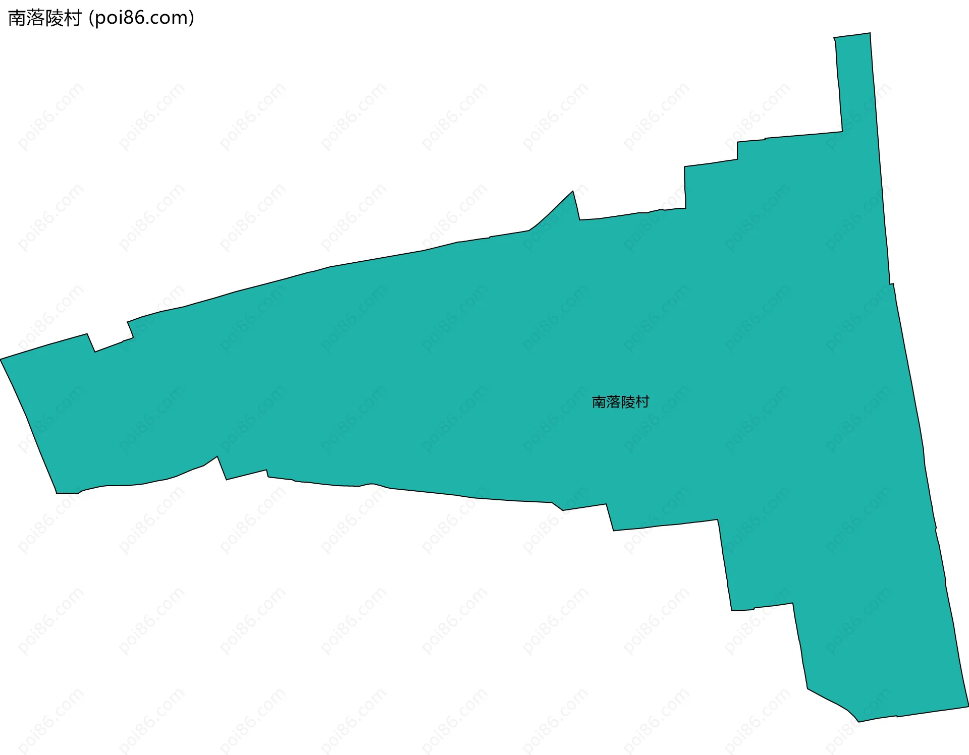 南落陵村边界地图