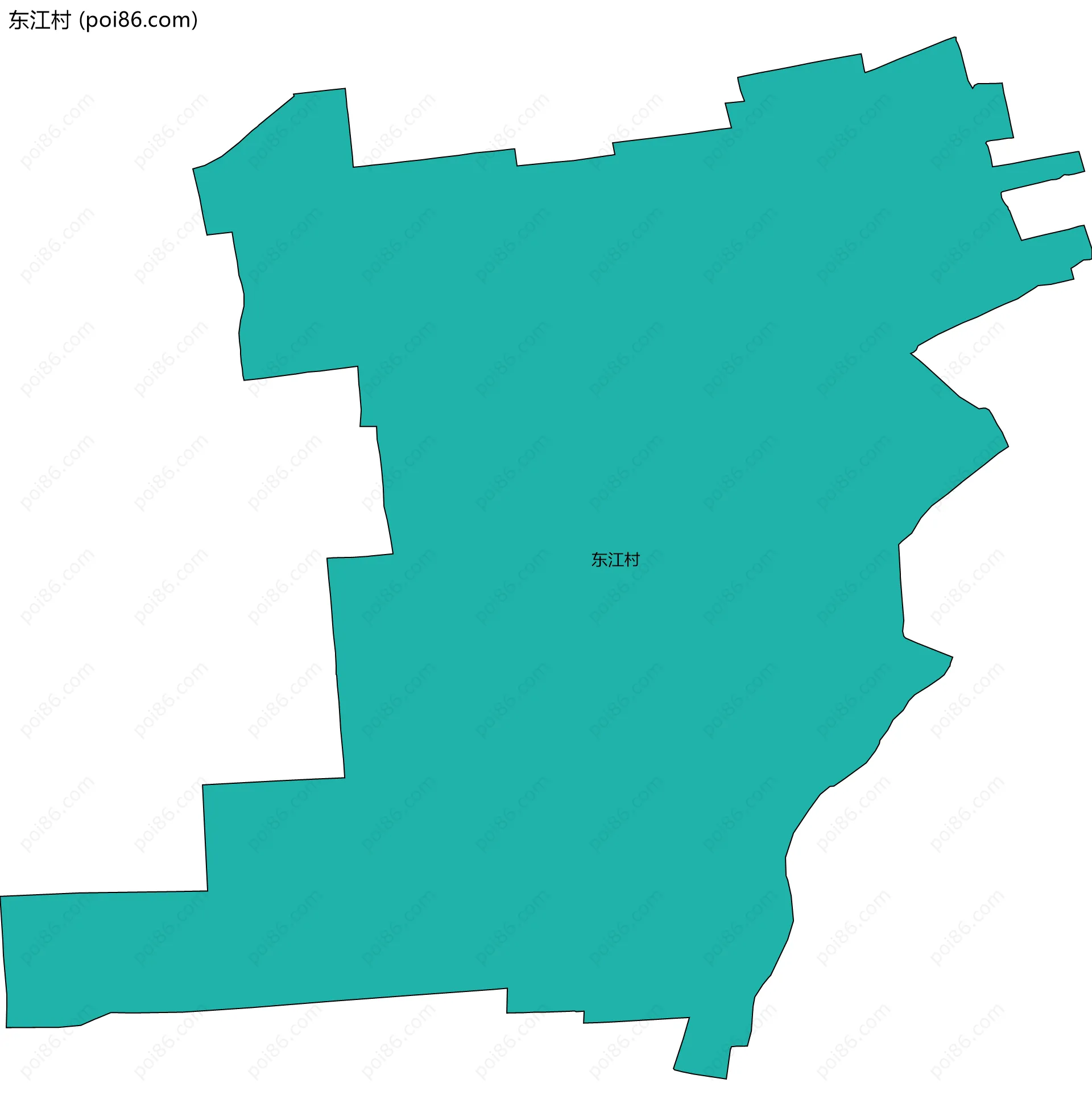 东江村边界地图