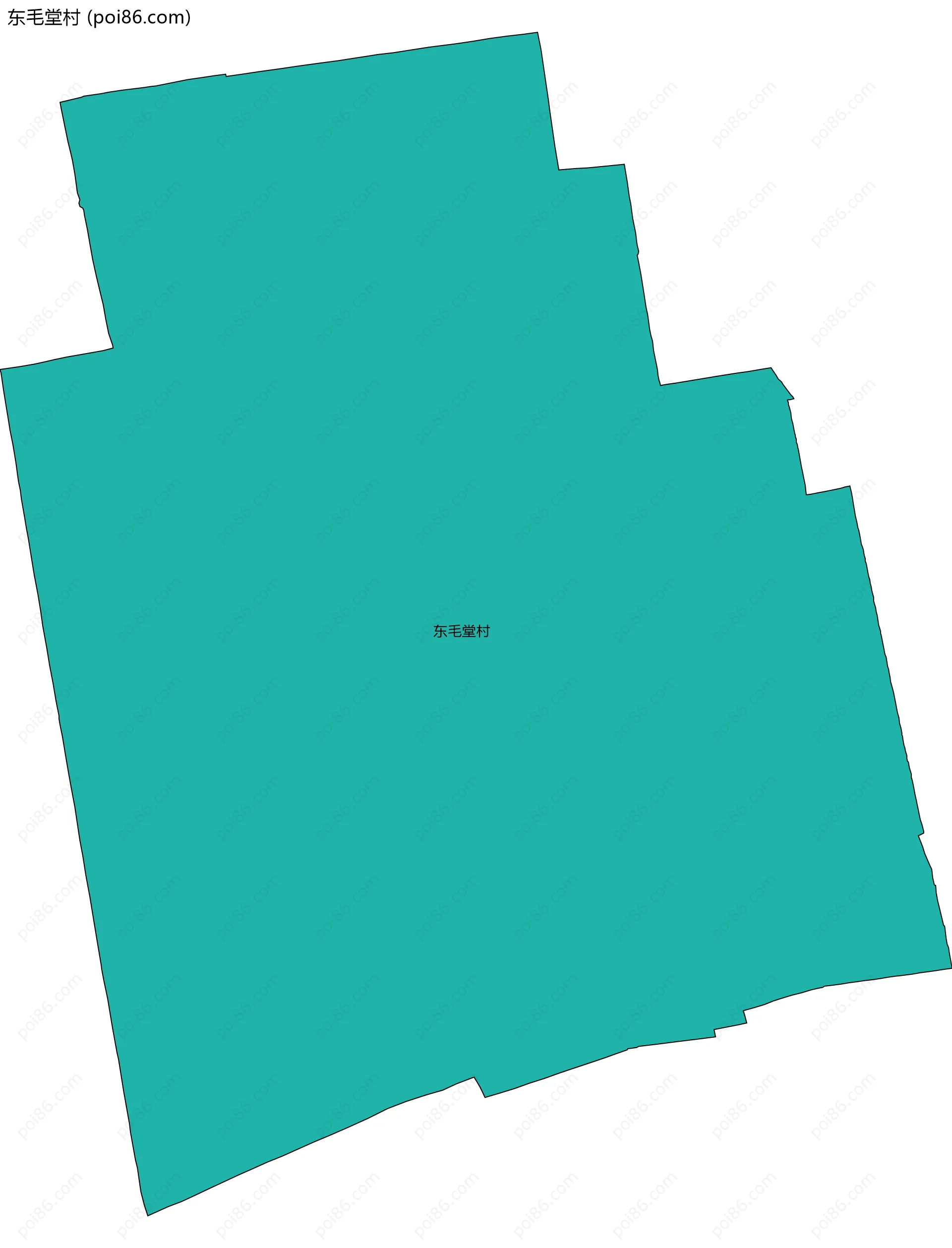 东毛堂村边界地图