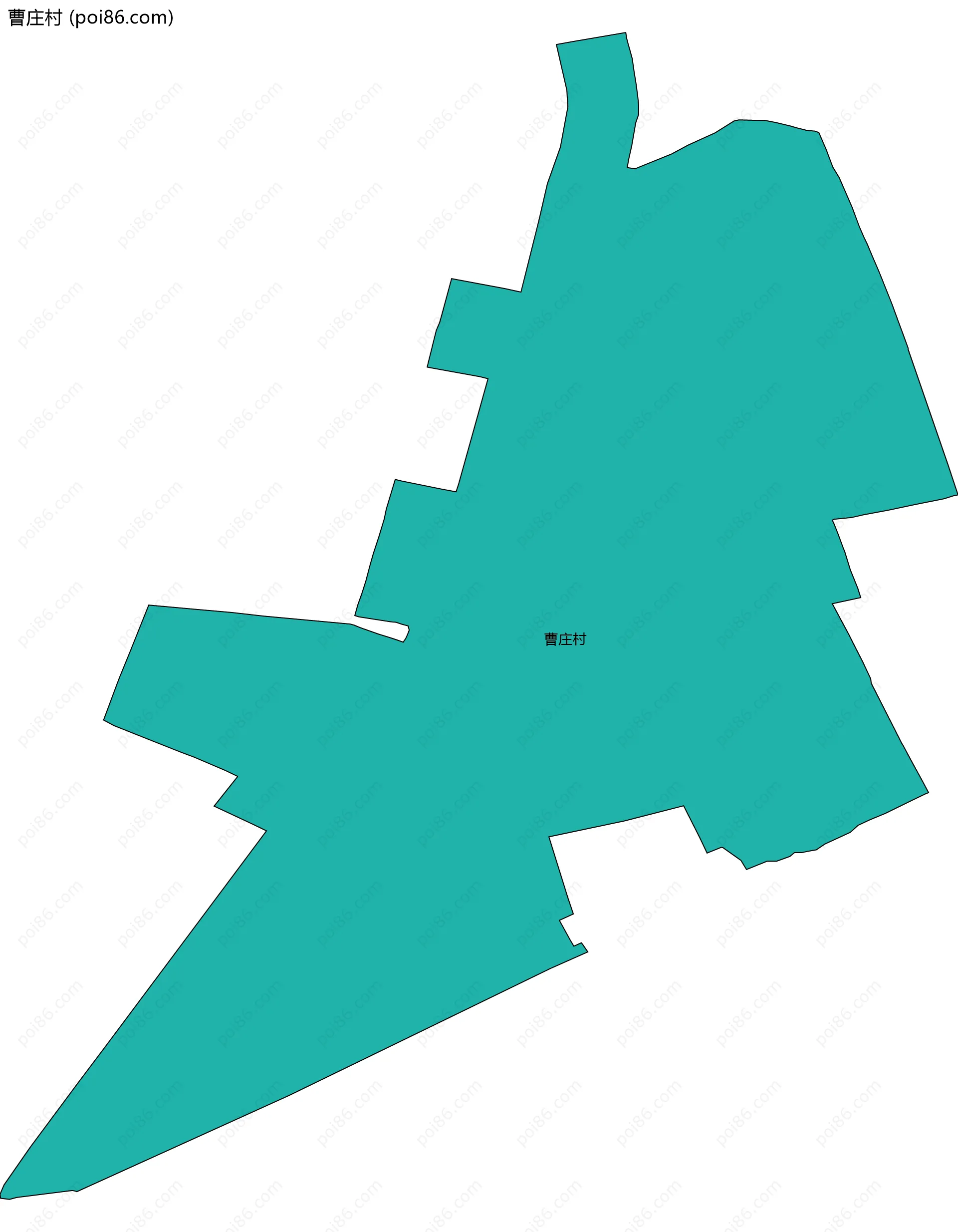 曹庄村边界地图