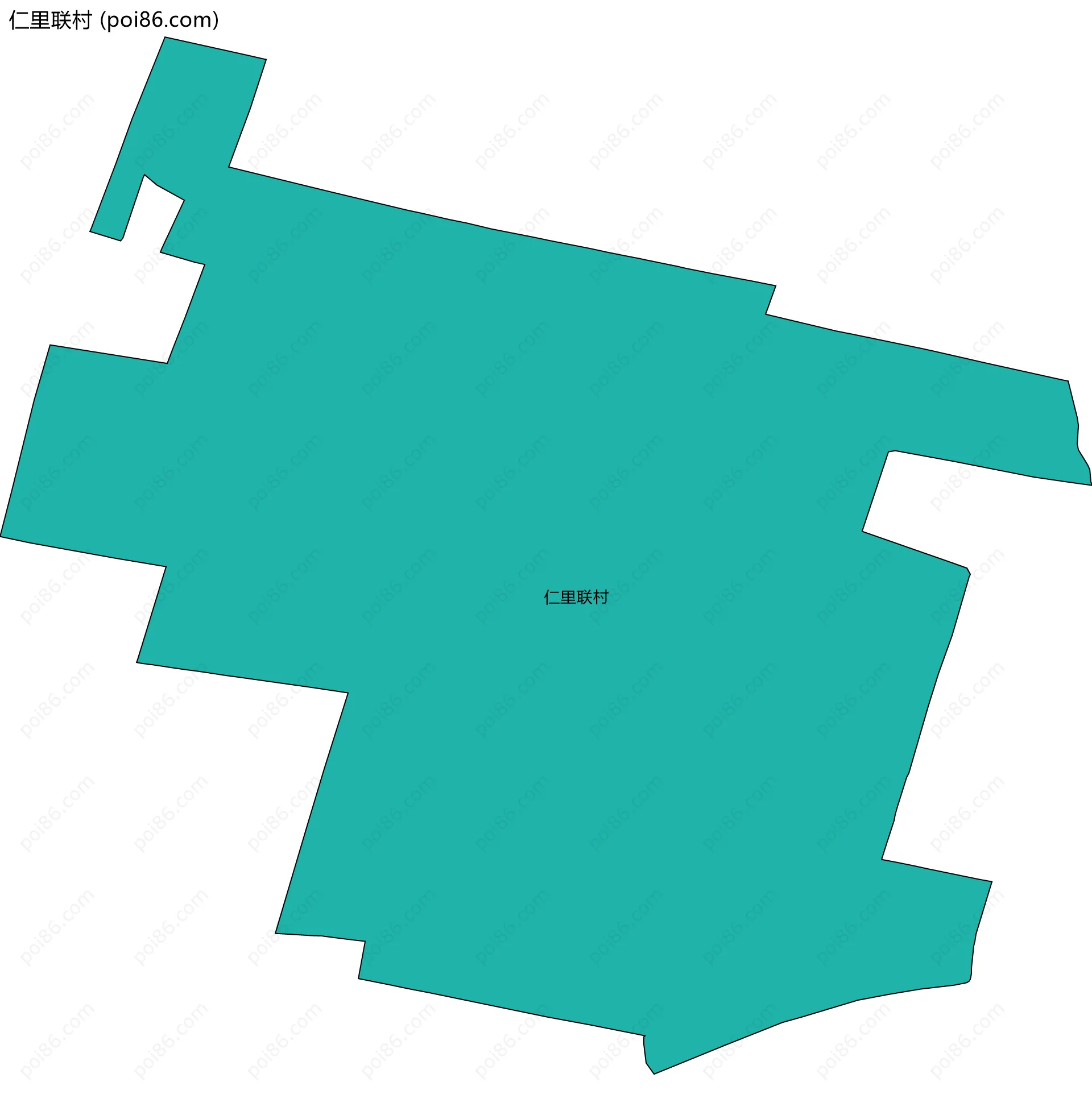 仁里联村边界地图