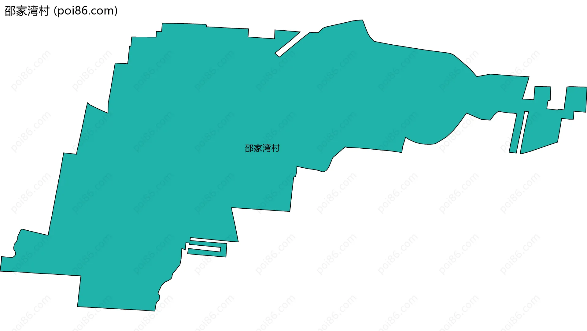 邵家湾村边界地图