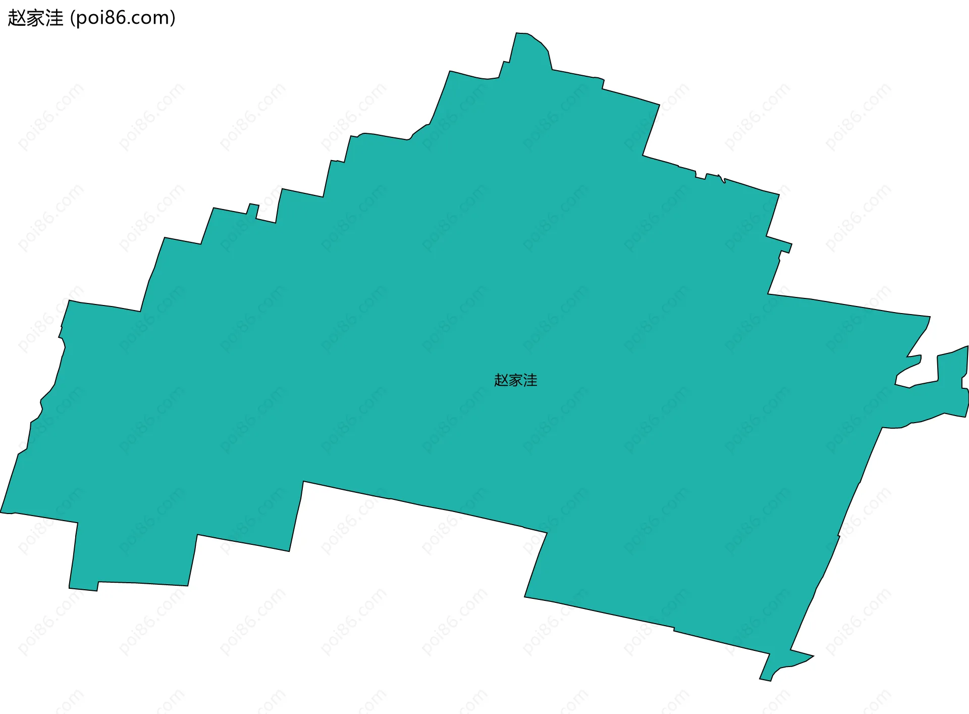 赵家洼边界地图