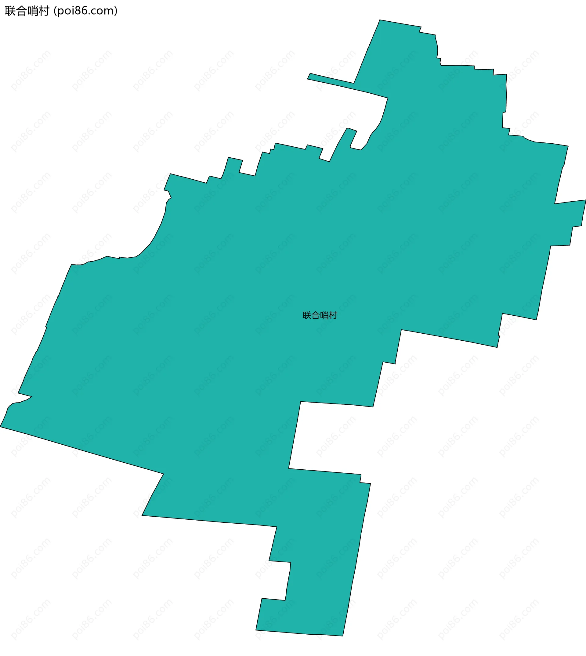 联合哨村边界地图