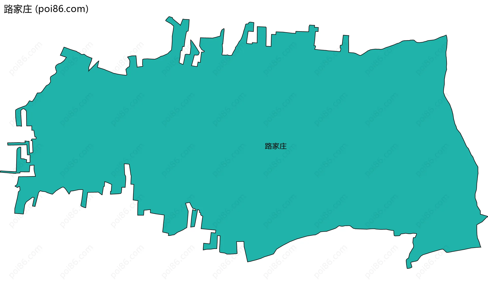 路家庄边界地图