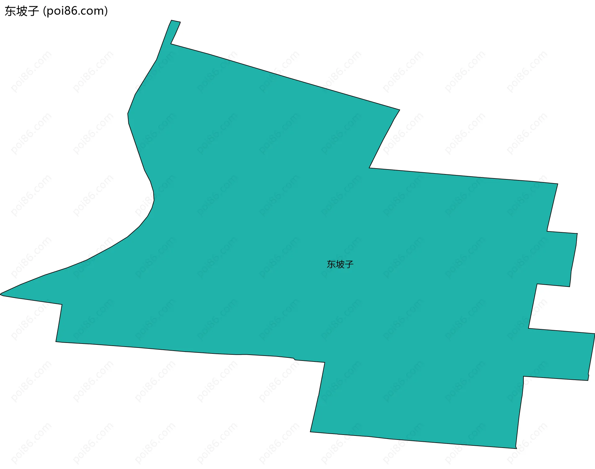 东坡子边界地图