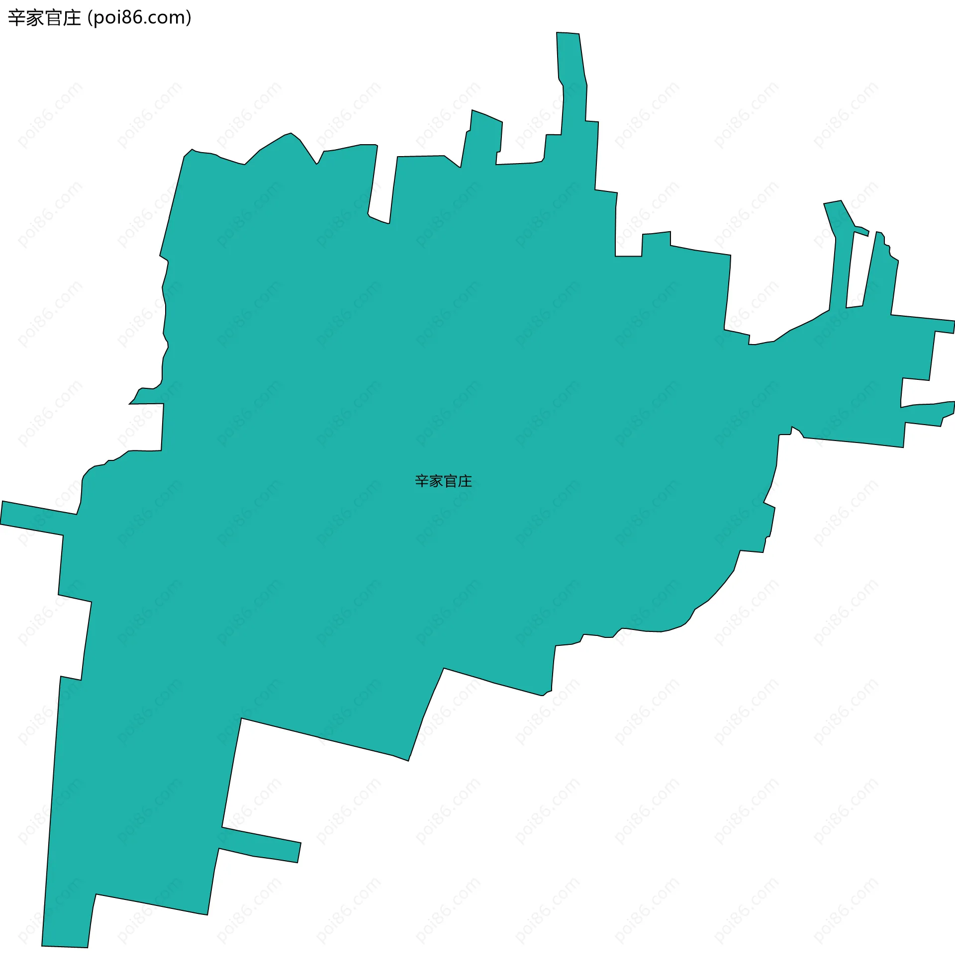 辛家官庄边界地图