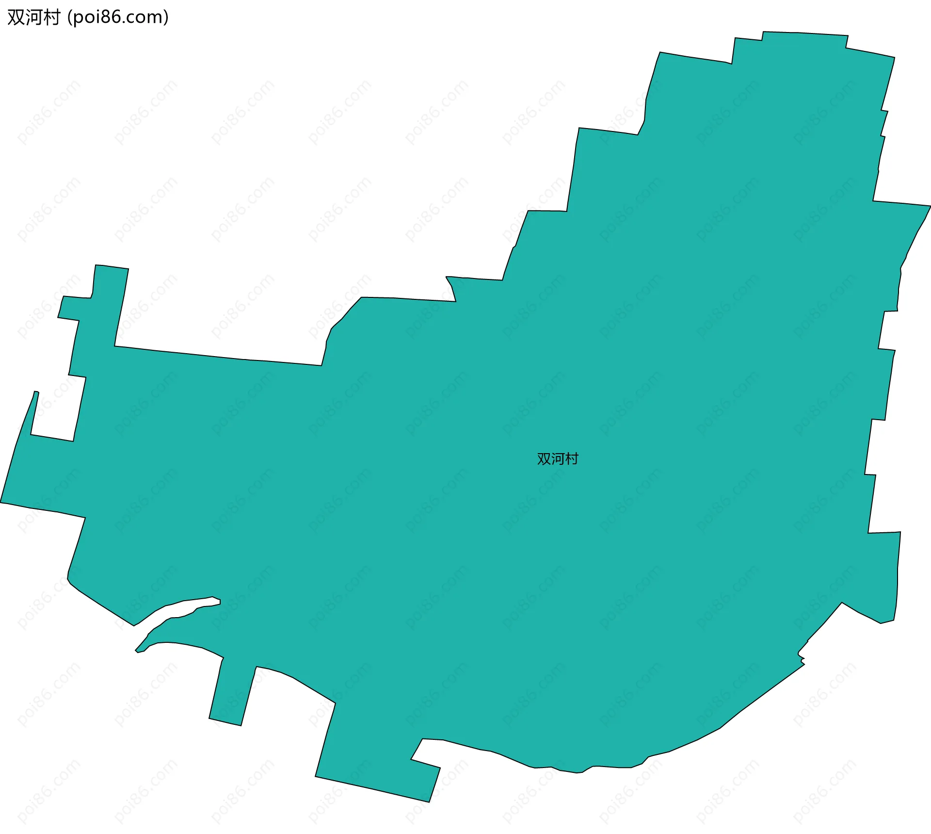 双河村边界地图