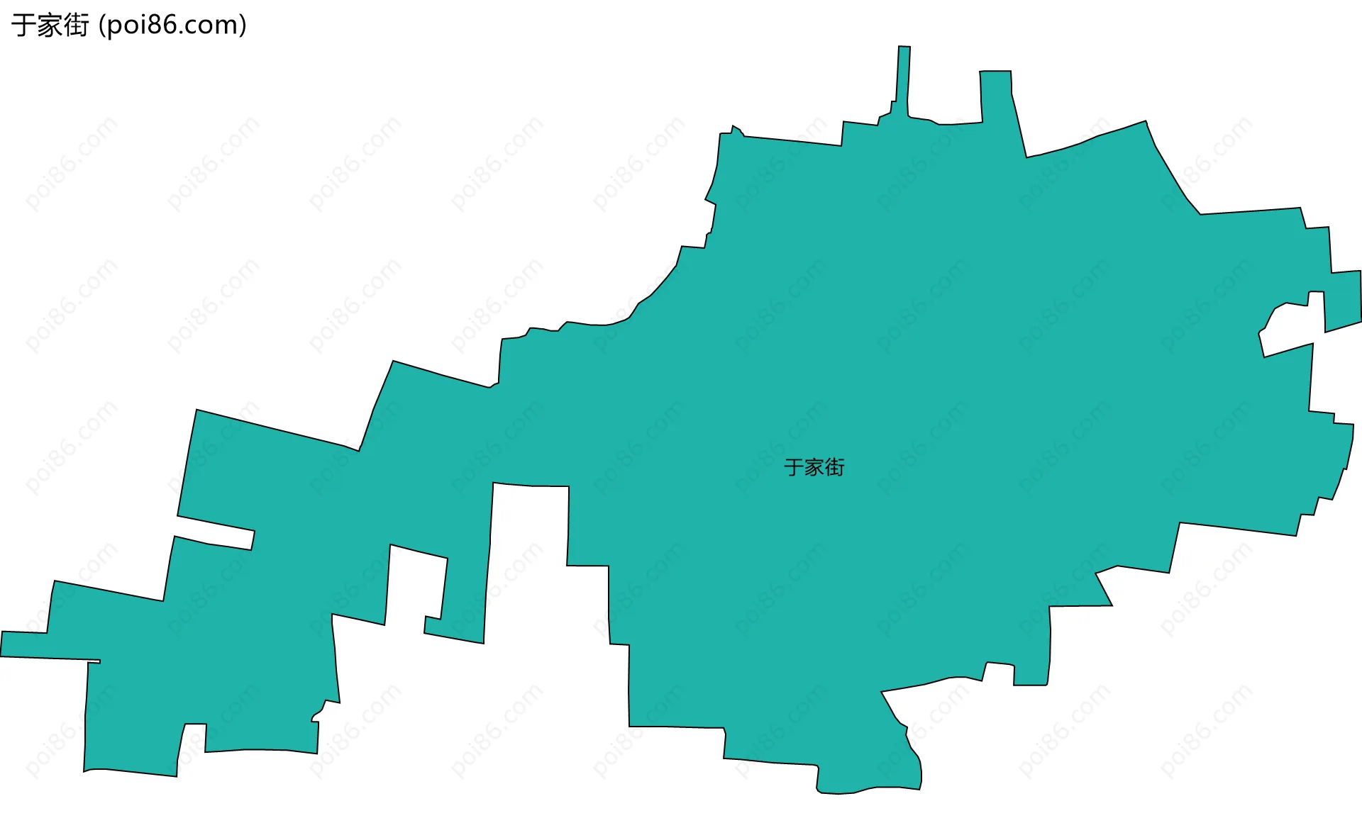 于家街边界地图