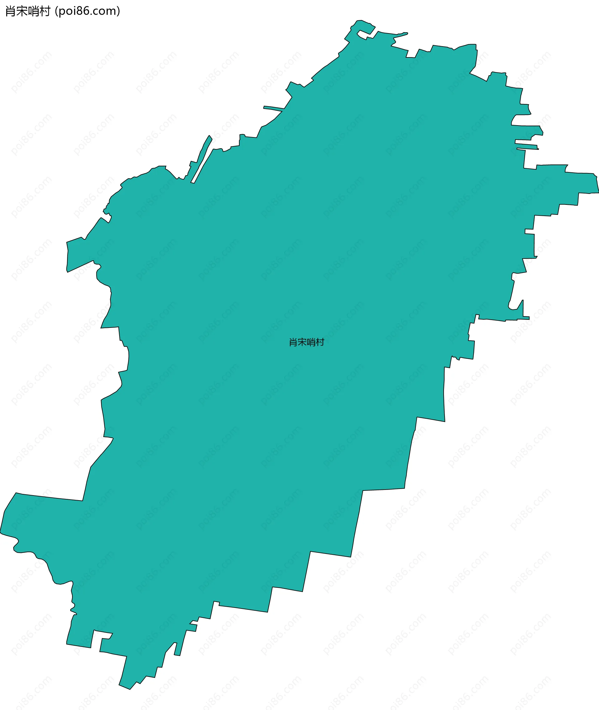 肖宋哨村边界地图