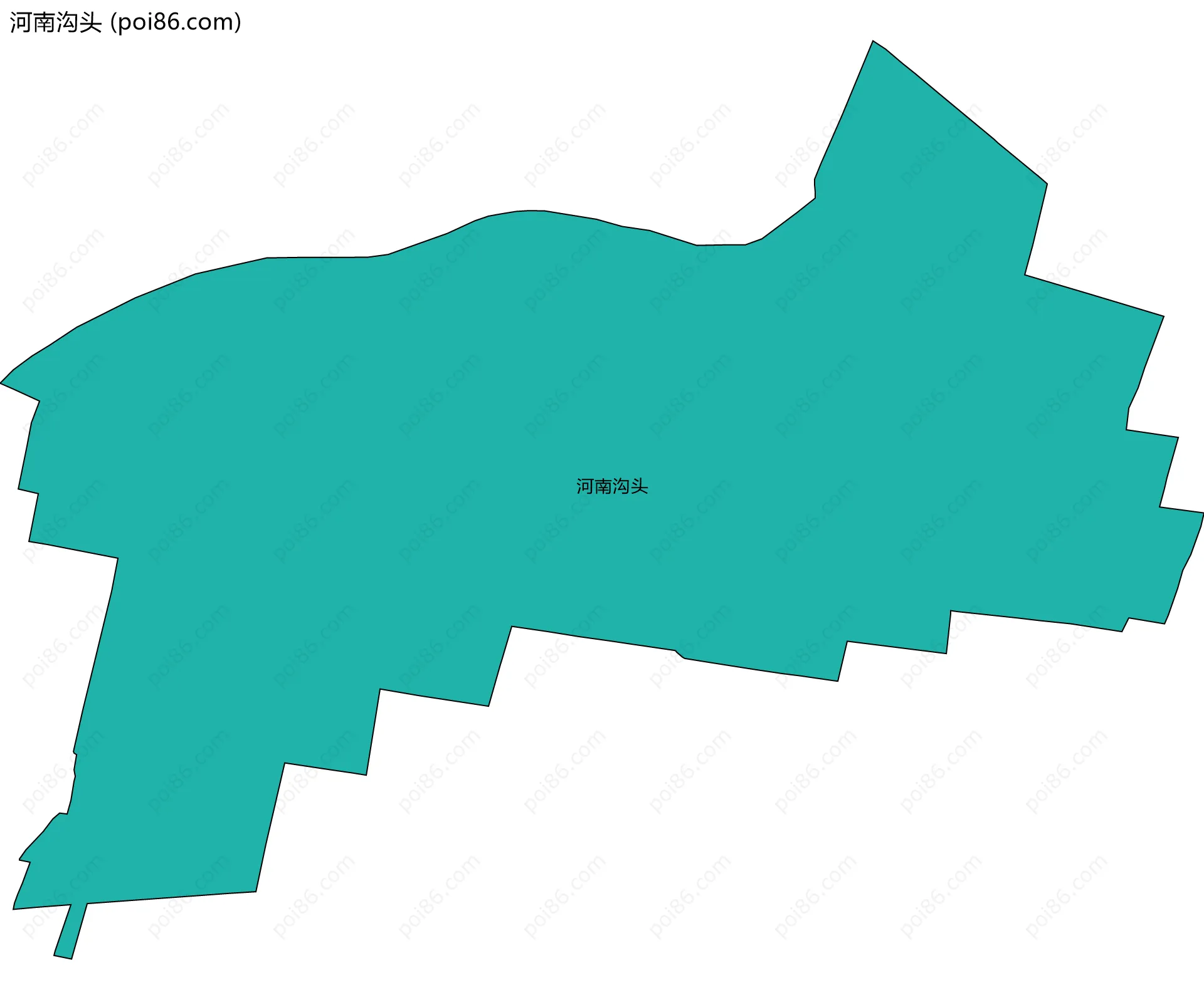 河南沟头边界地图