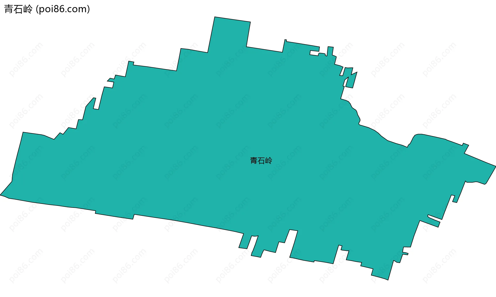 青石岭边界地图