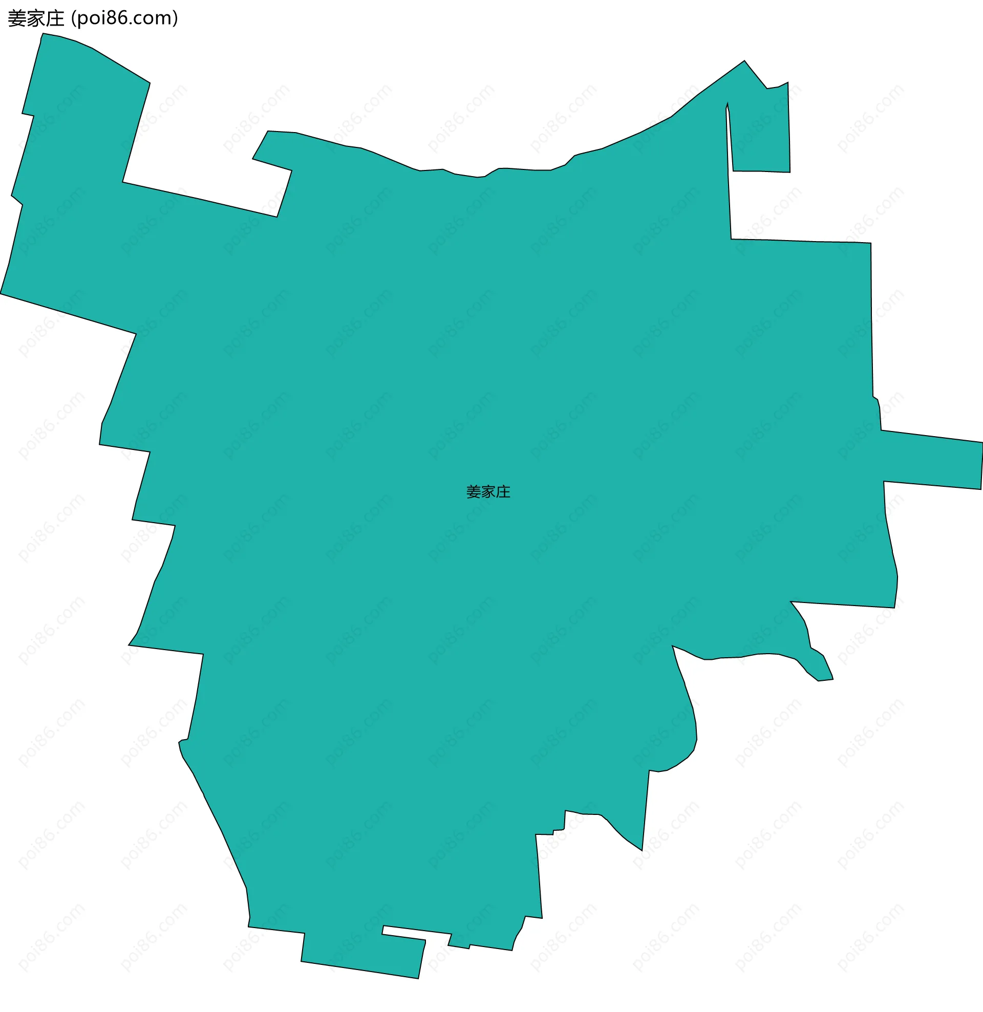 姜家庄边界地图