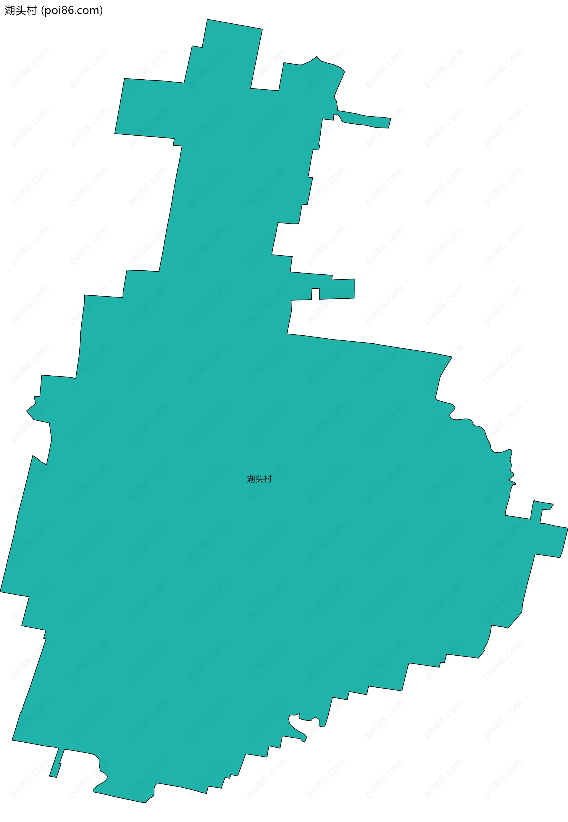 湖头村边界地图