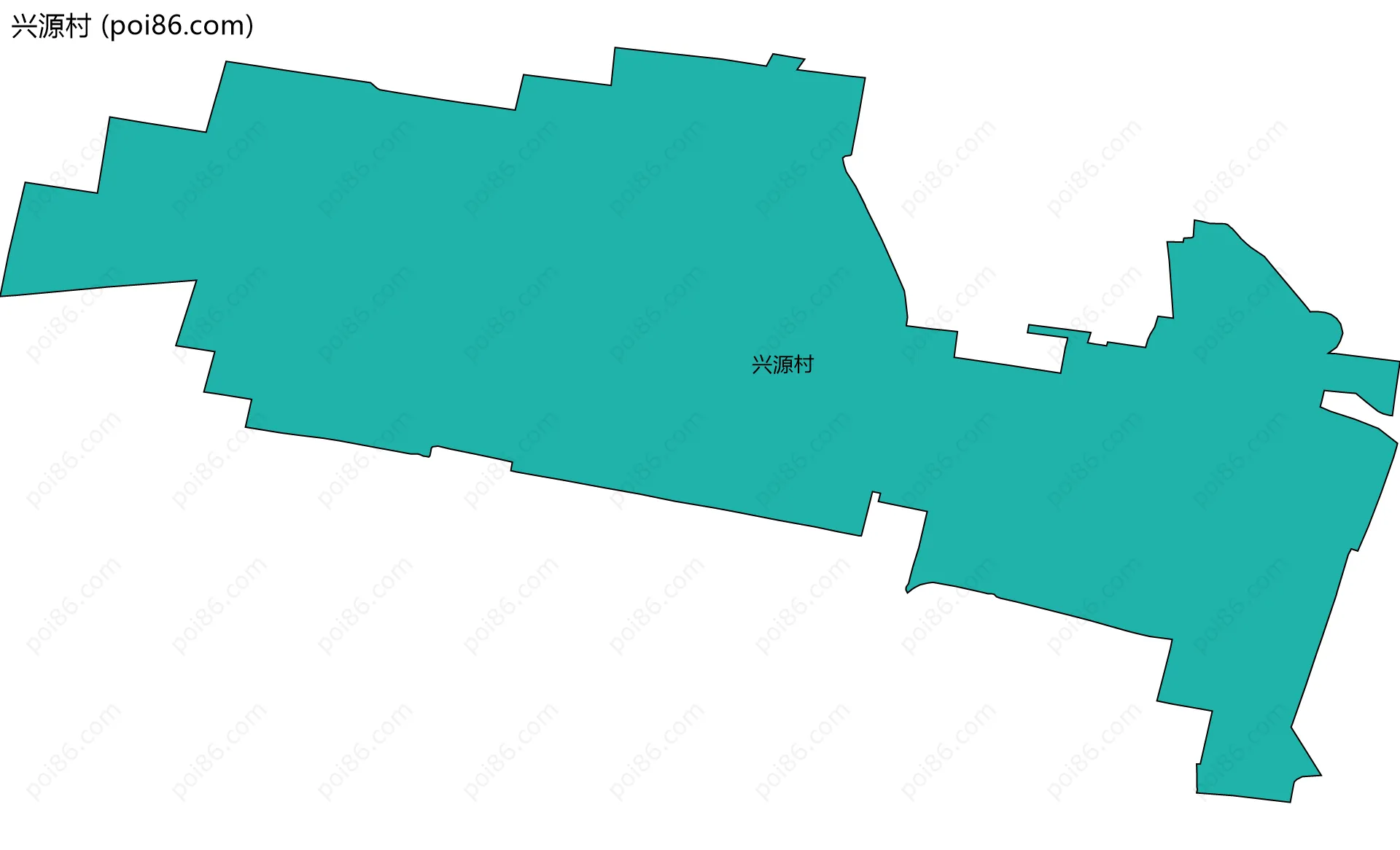 兴源村边界地图
