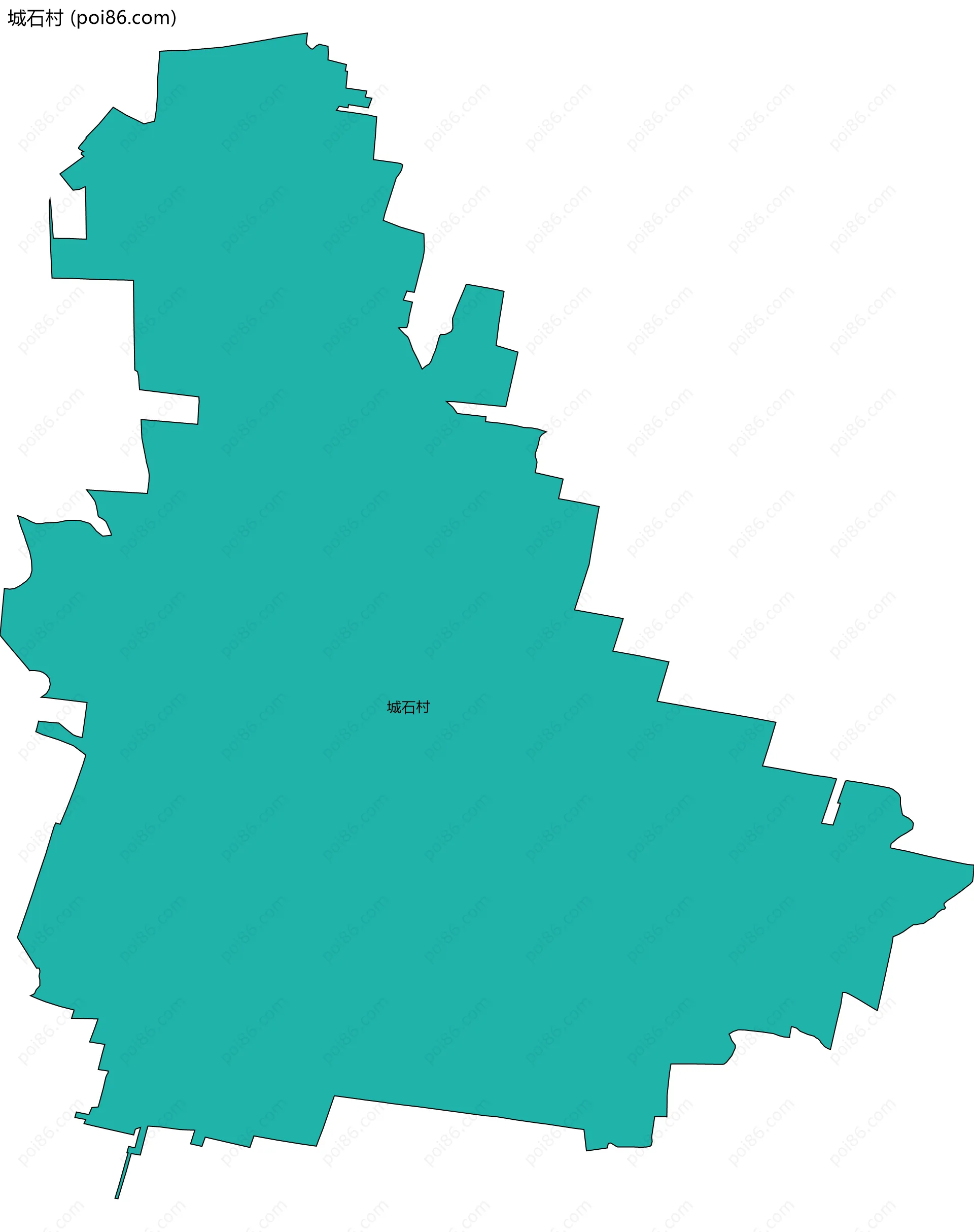 城石村边界地图