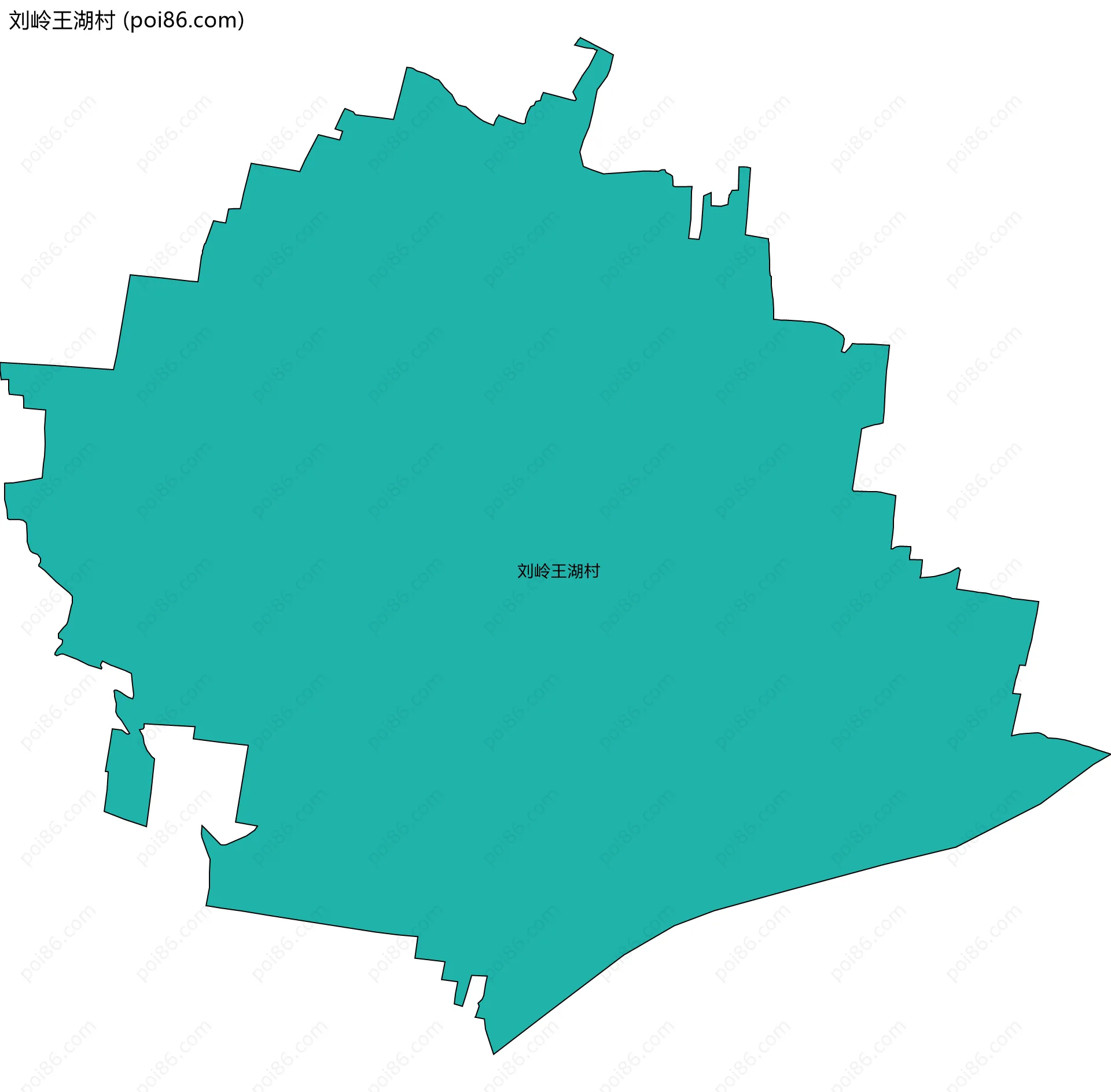 刘岭王湖村边界地图