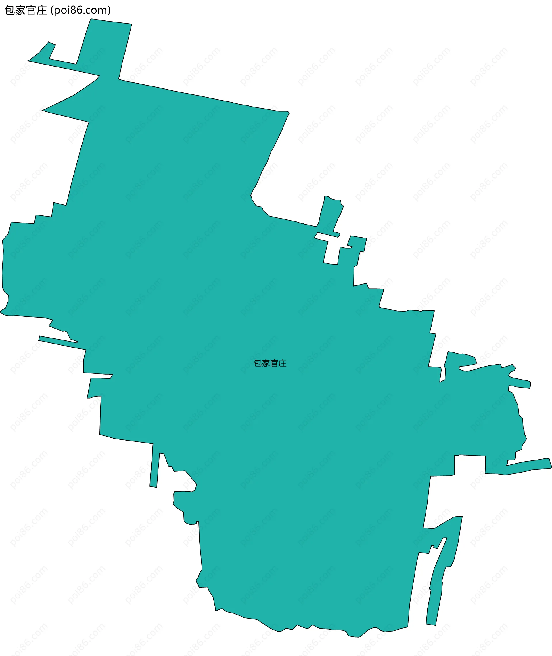 包家官庄边界地图