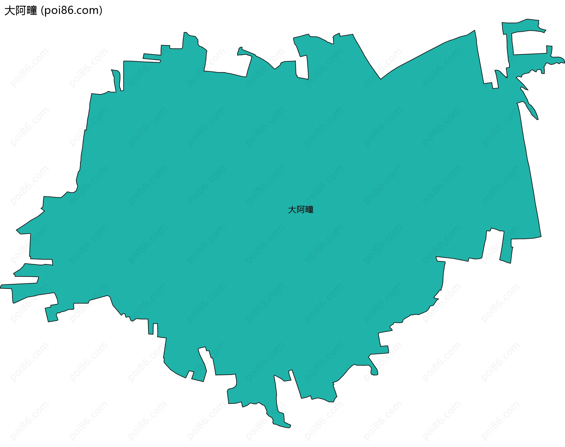 大阿疃边界地图