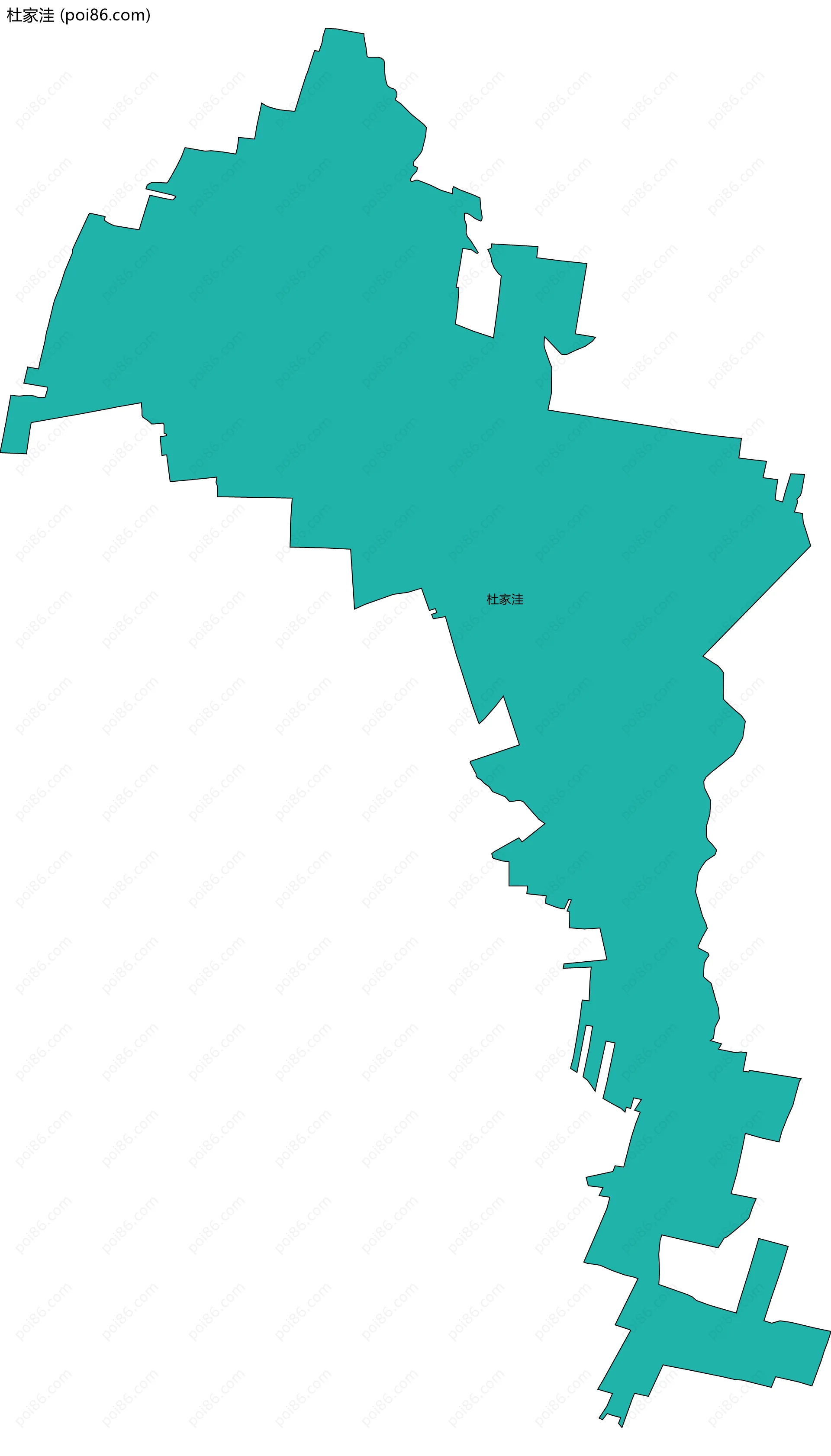 杜家洼边界地图