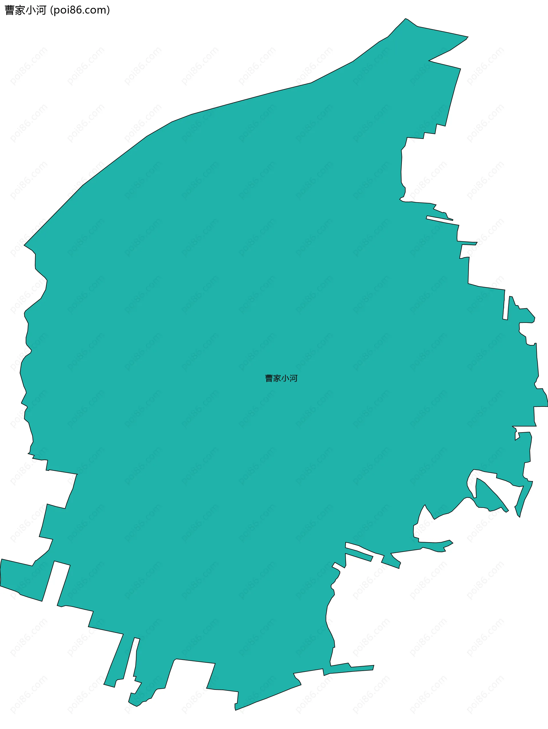 曹家小河边界地图