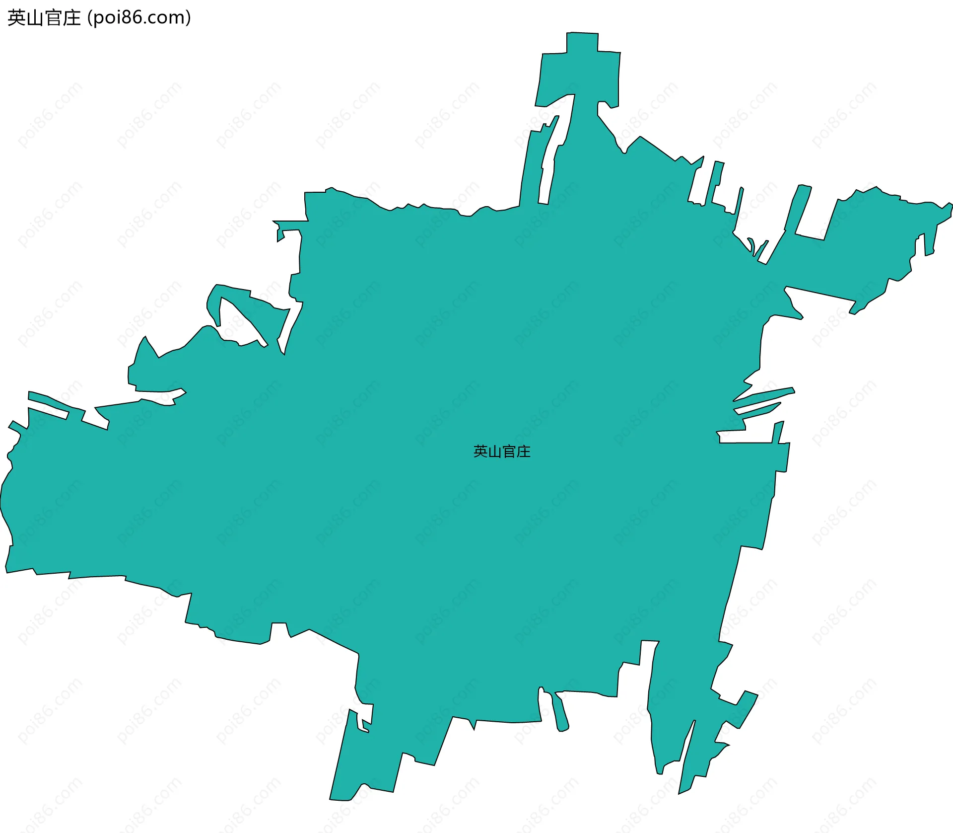 英山官庄边界地图