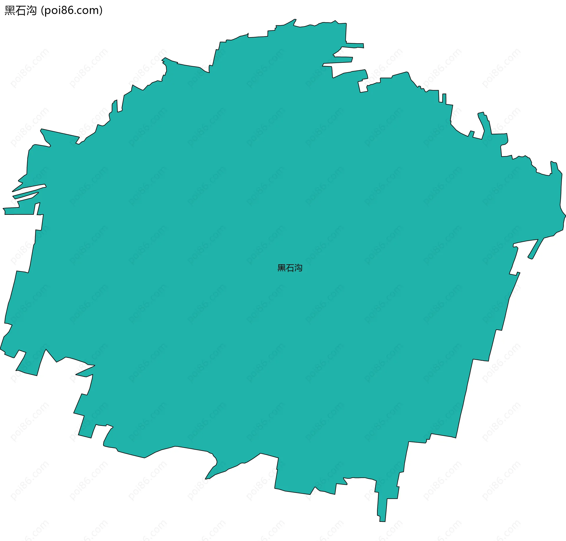 黑石沟边界地图