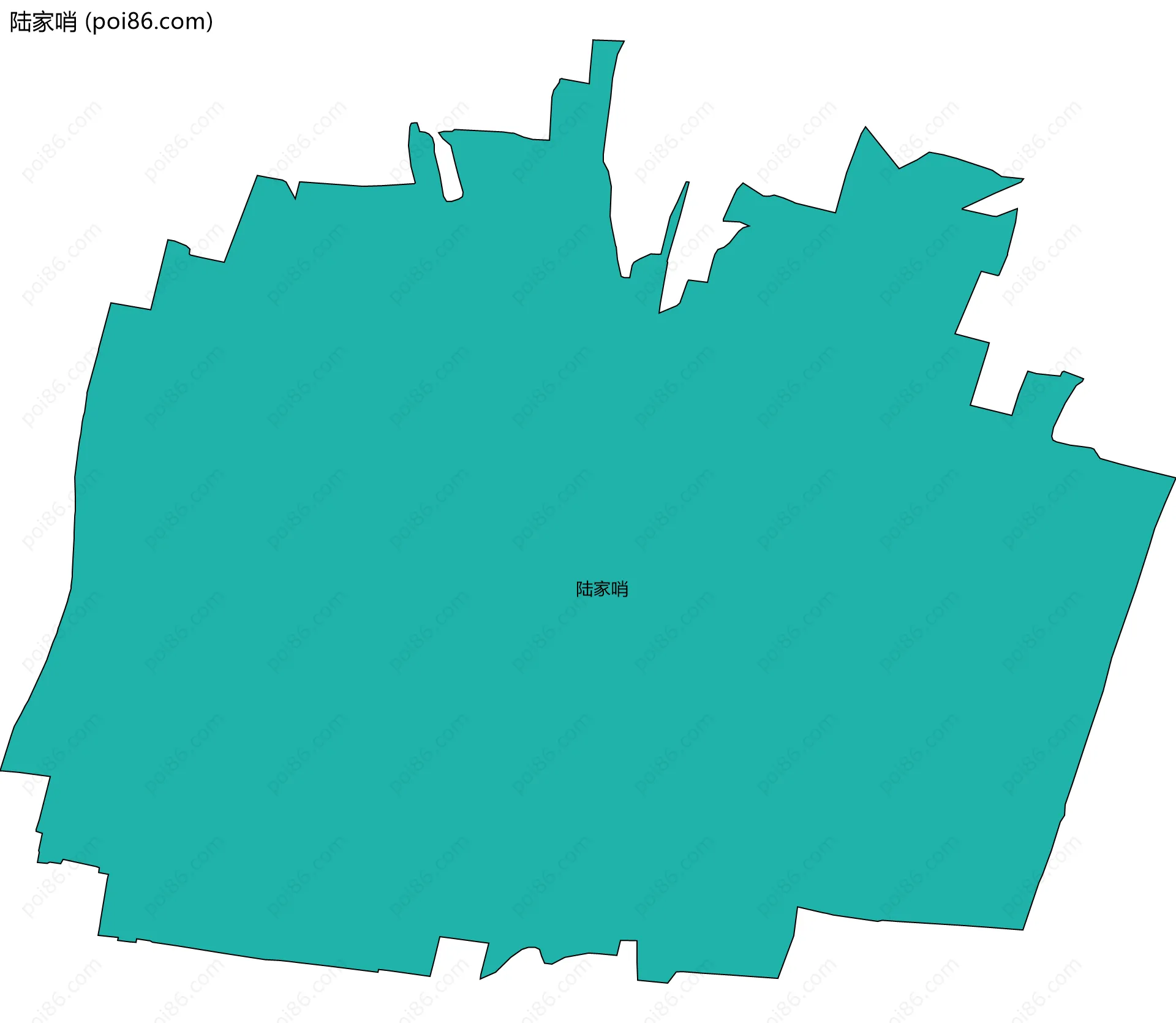 陆家哨边界地图