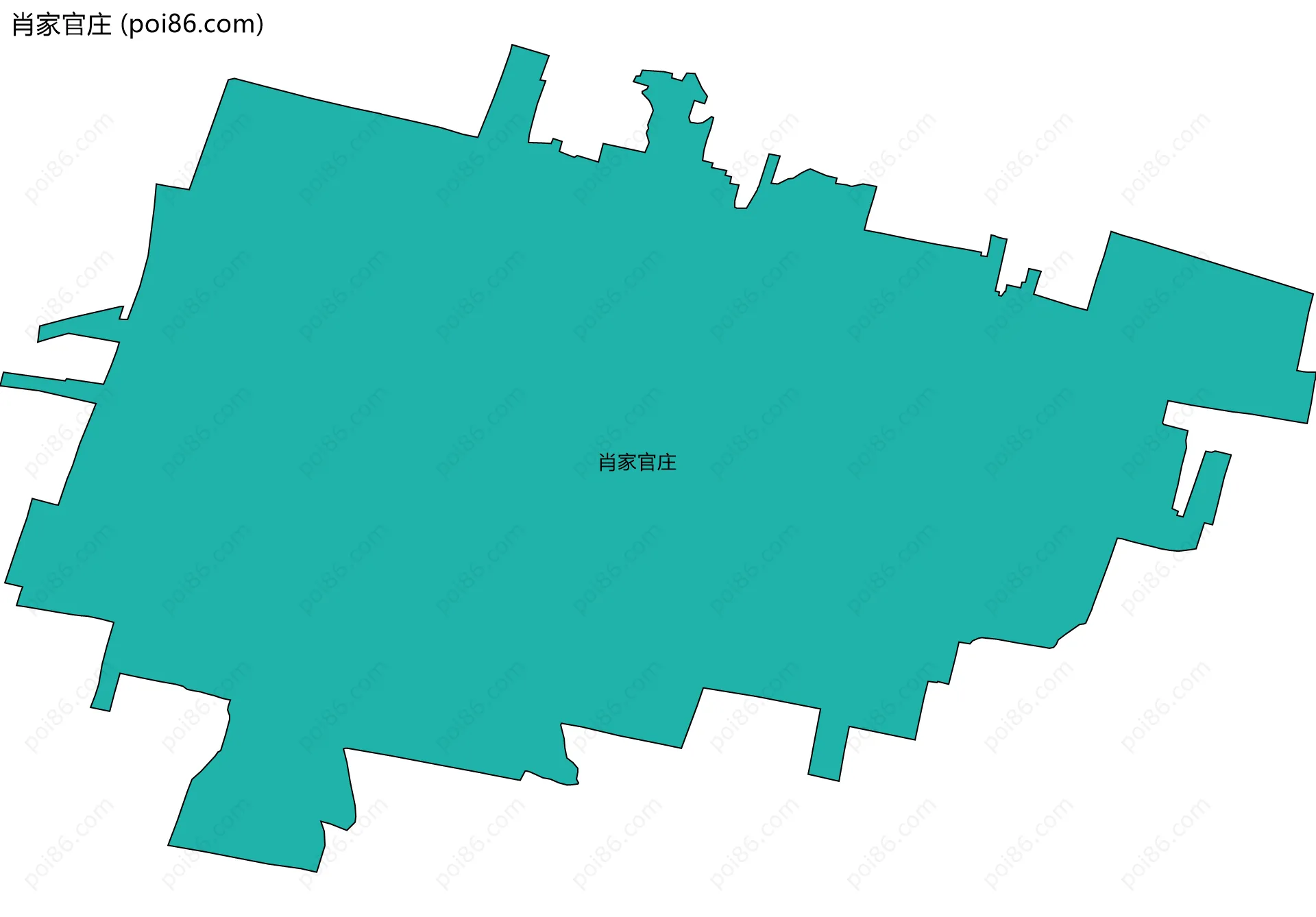 肖家官庄边界地图